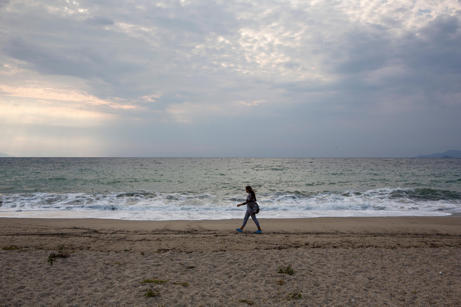 Grčija, morje, sprehod