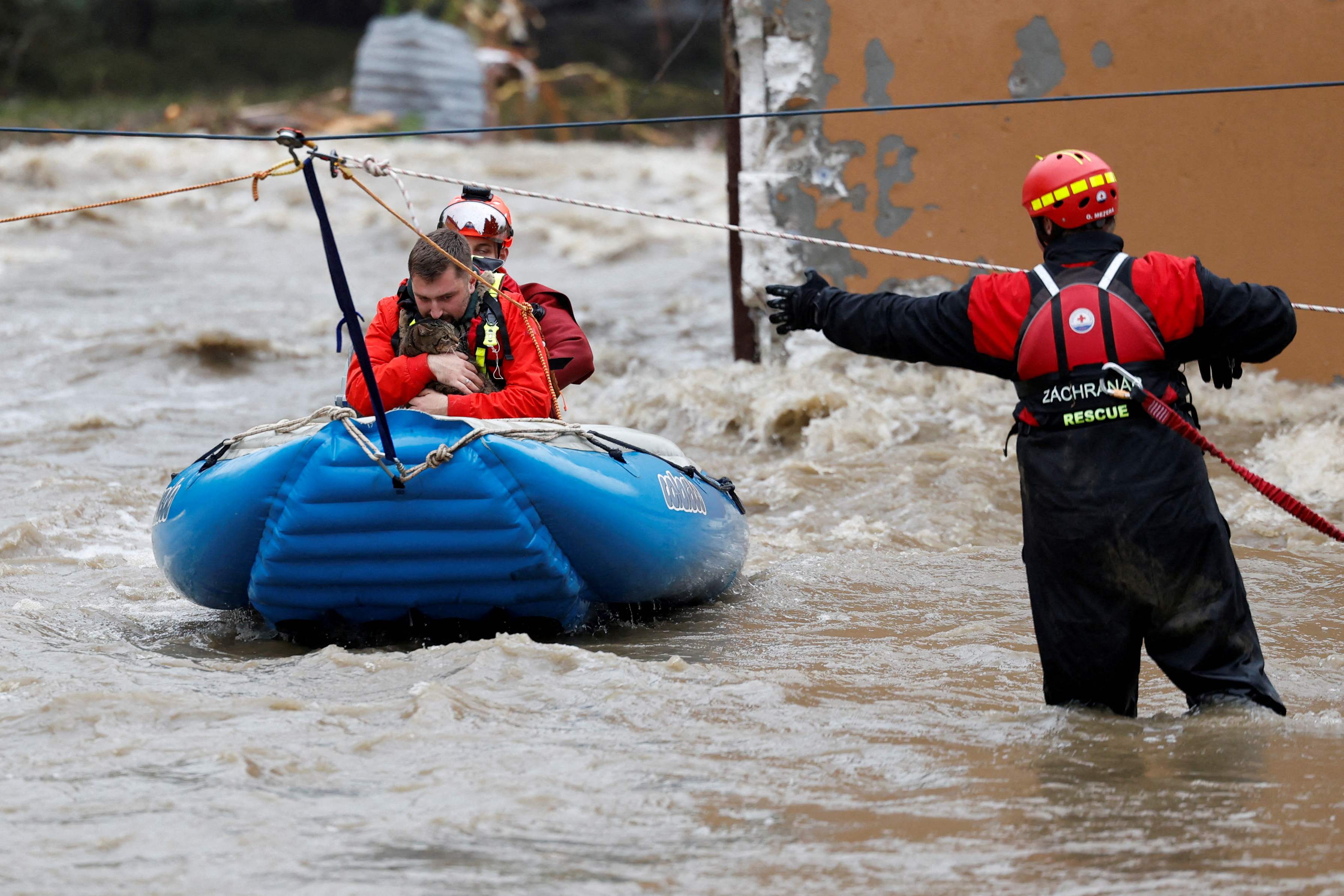 Poplave v Jeseniku na Češkem. (Foto: David W Cerny/REUTERS)