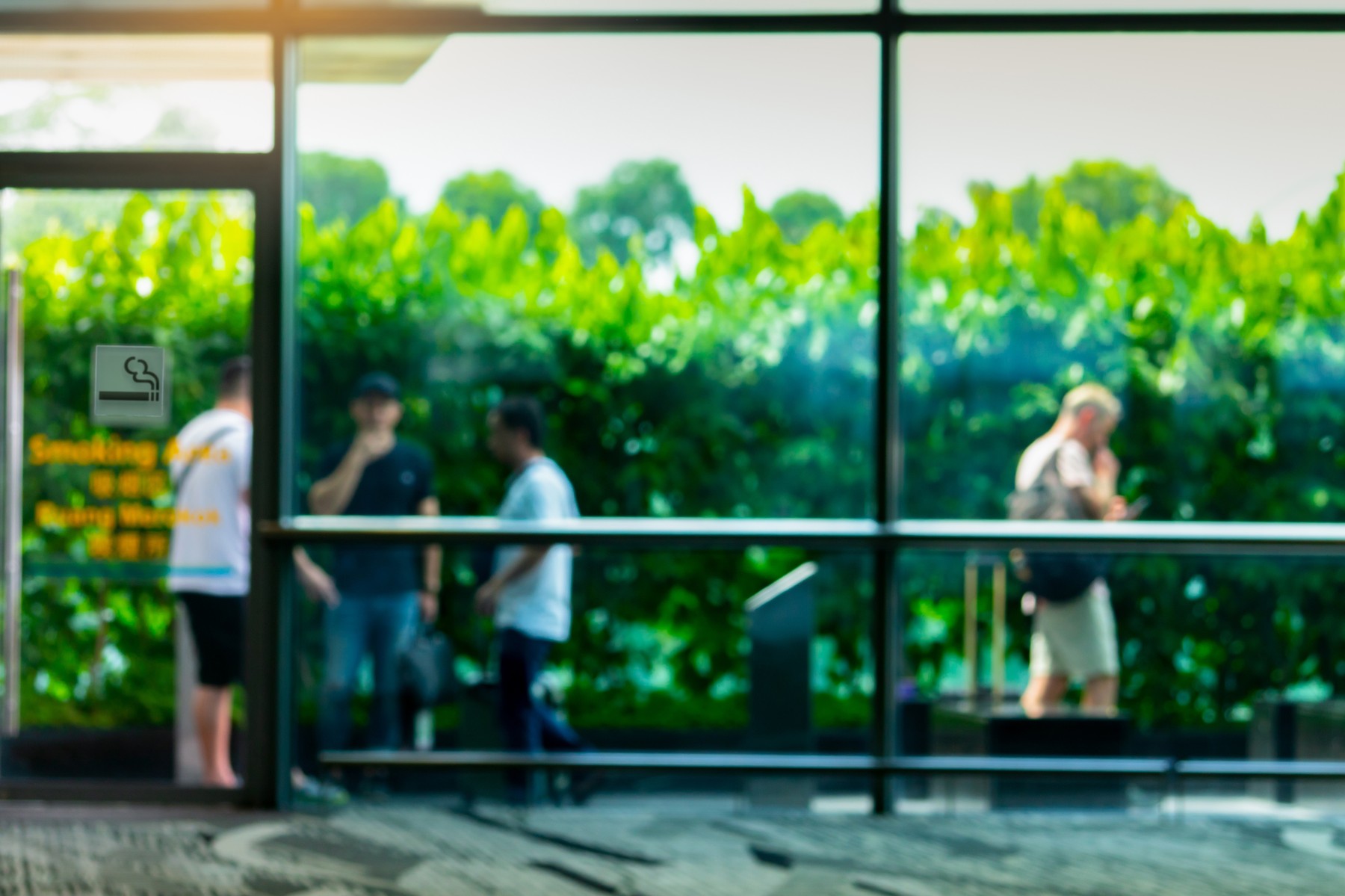 kajenje, zunanji prostor