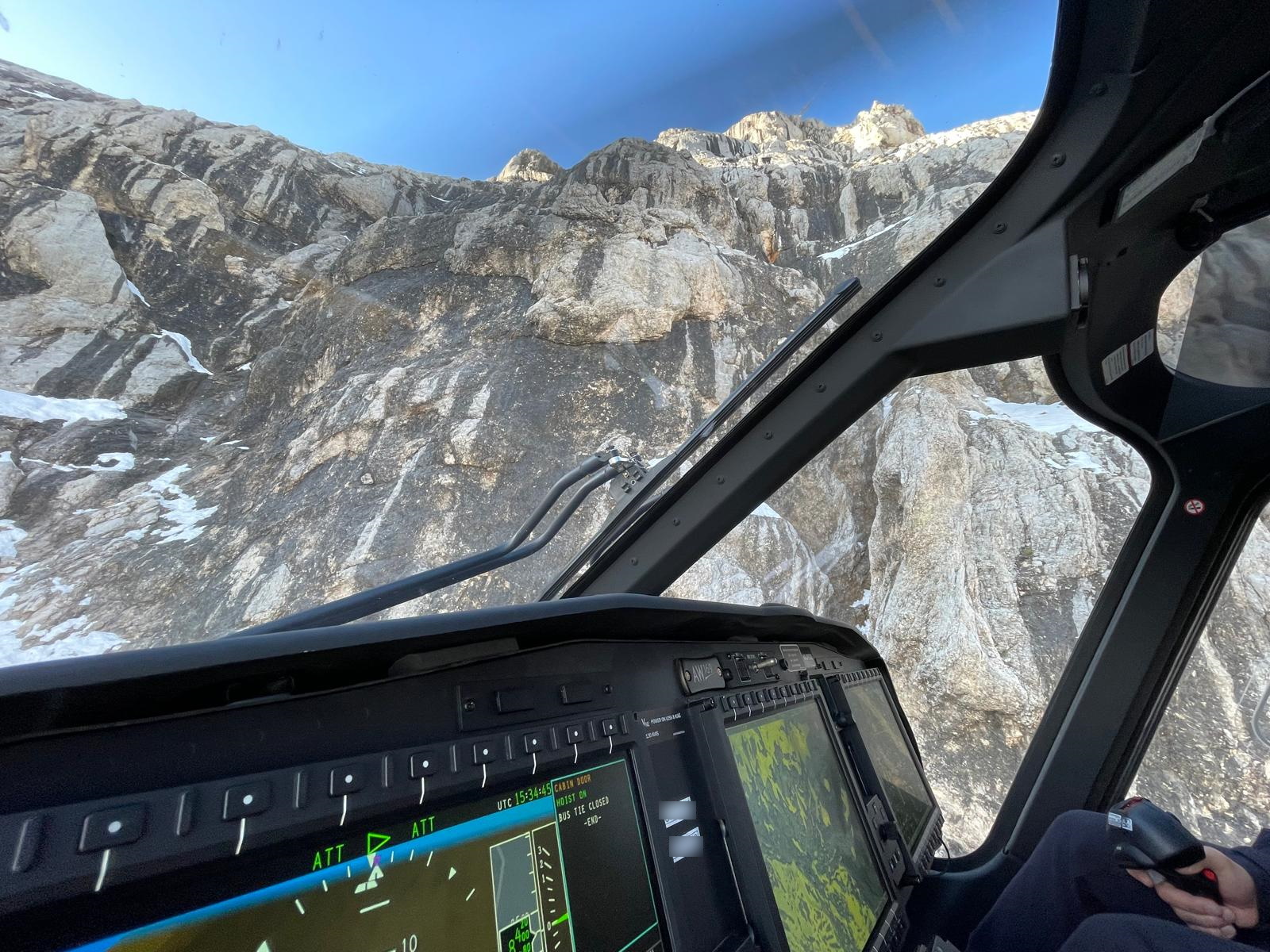 helikopter, policija, reševanje, gore