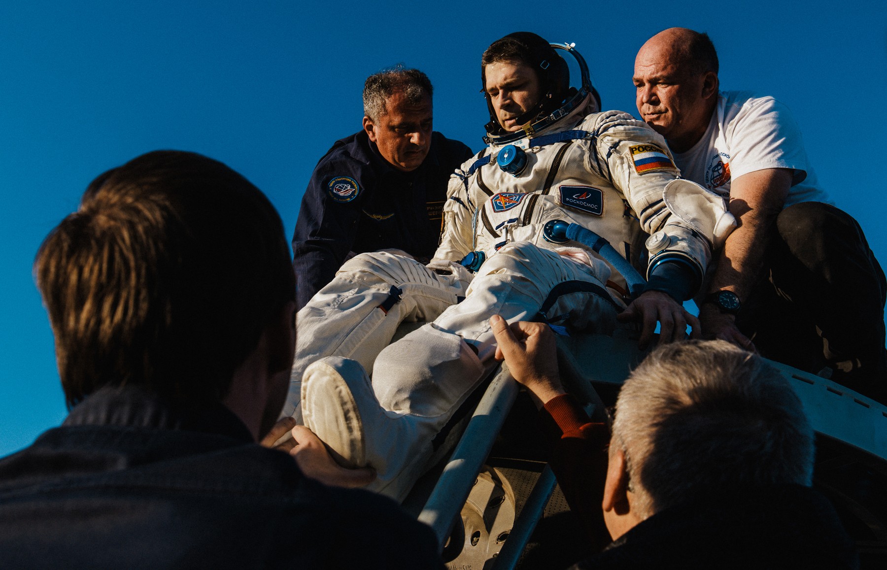 Oleg Kononenko in Nikolaj Čub (na fotografiji) sta v orbiti preživela 374 dni, kar je najdaljše bivanje na ISS med enim samim poletom. (Foto: PROFIMEDIA)