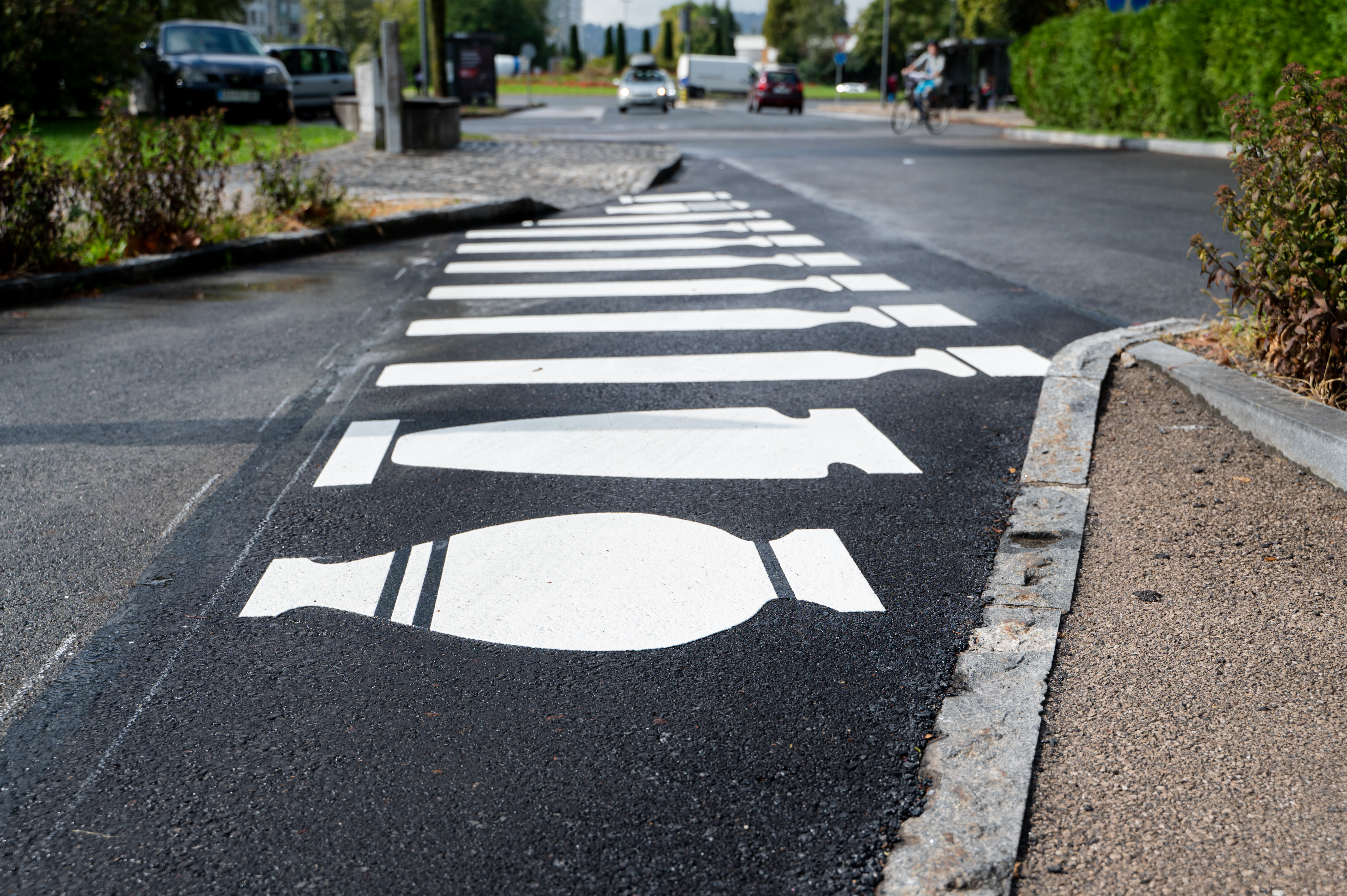 prehod za pešce, žale, plečnikovi motivi
