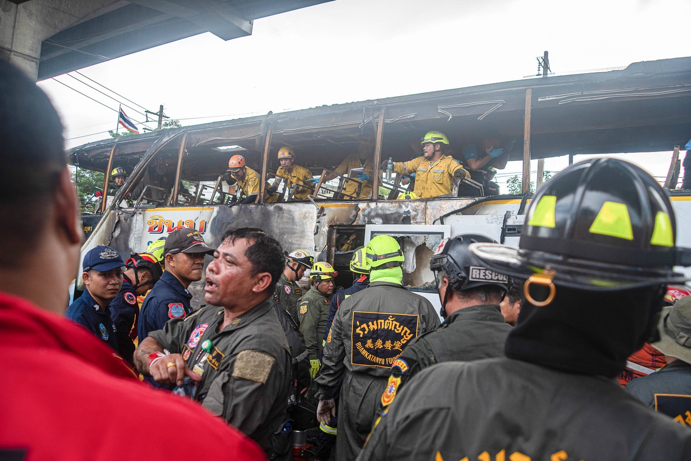Atleast 20 killed in school bus accident in Bangkok, Thailand - 1 Oct 2024