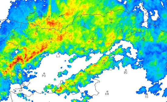 arso, radarska slika