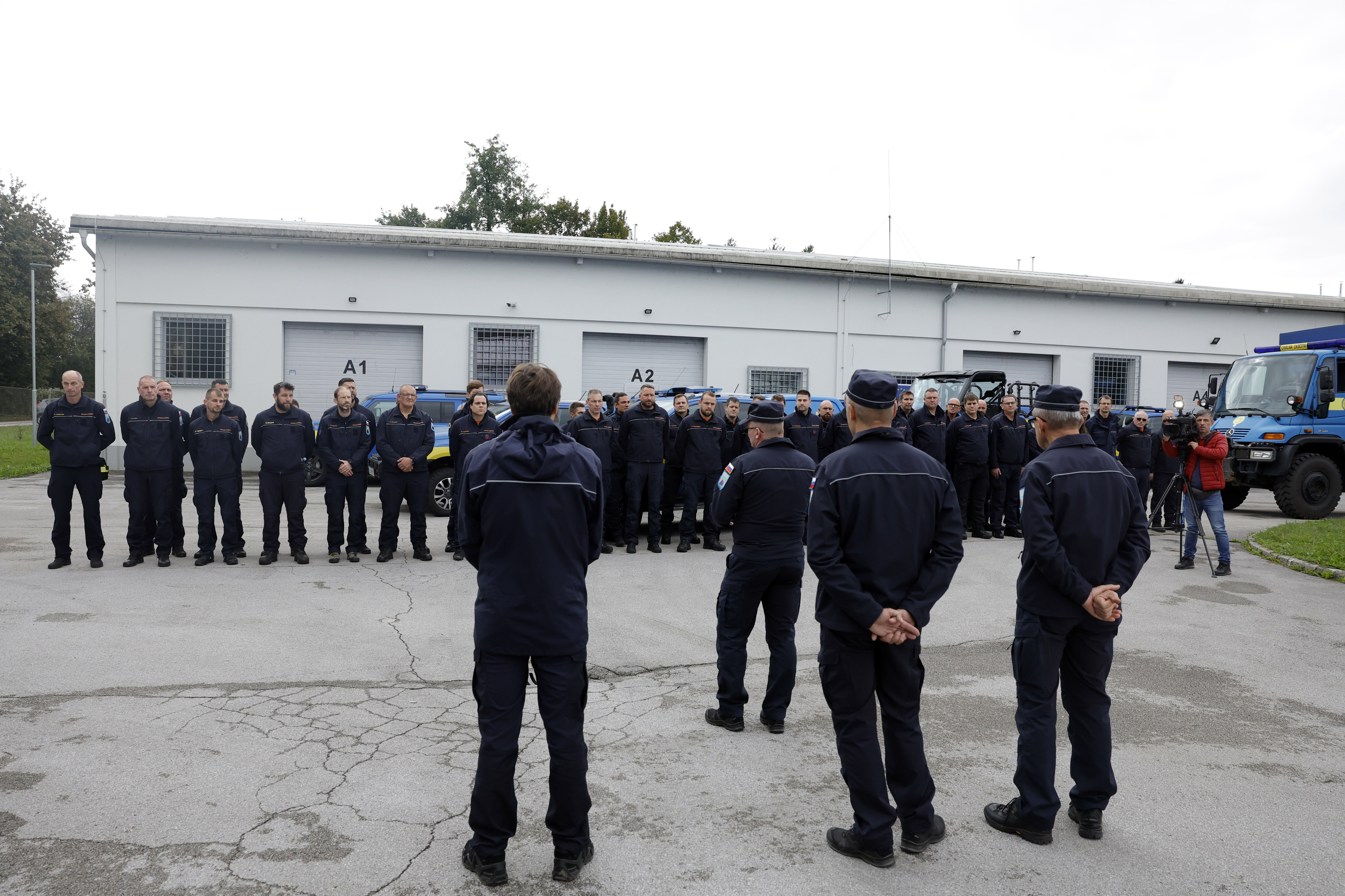 Civilna zaščita na poti v BiH (Foto: Borut Živulovic/F.A.BOBO)