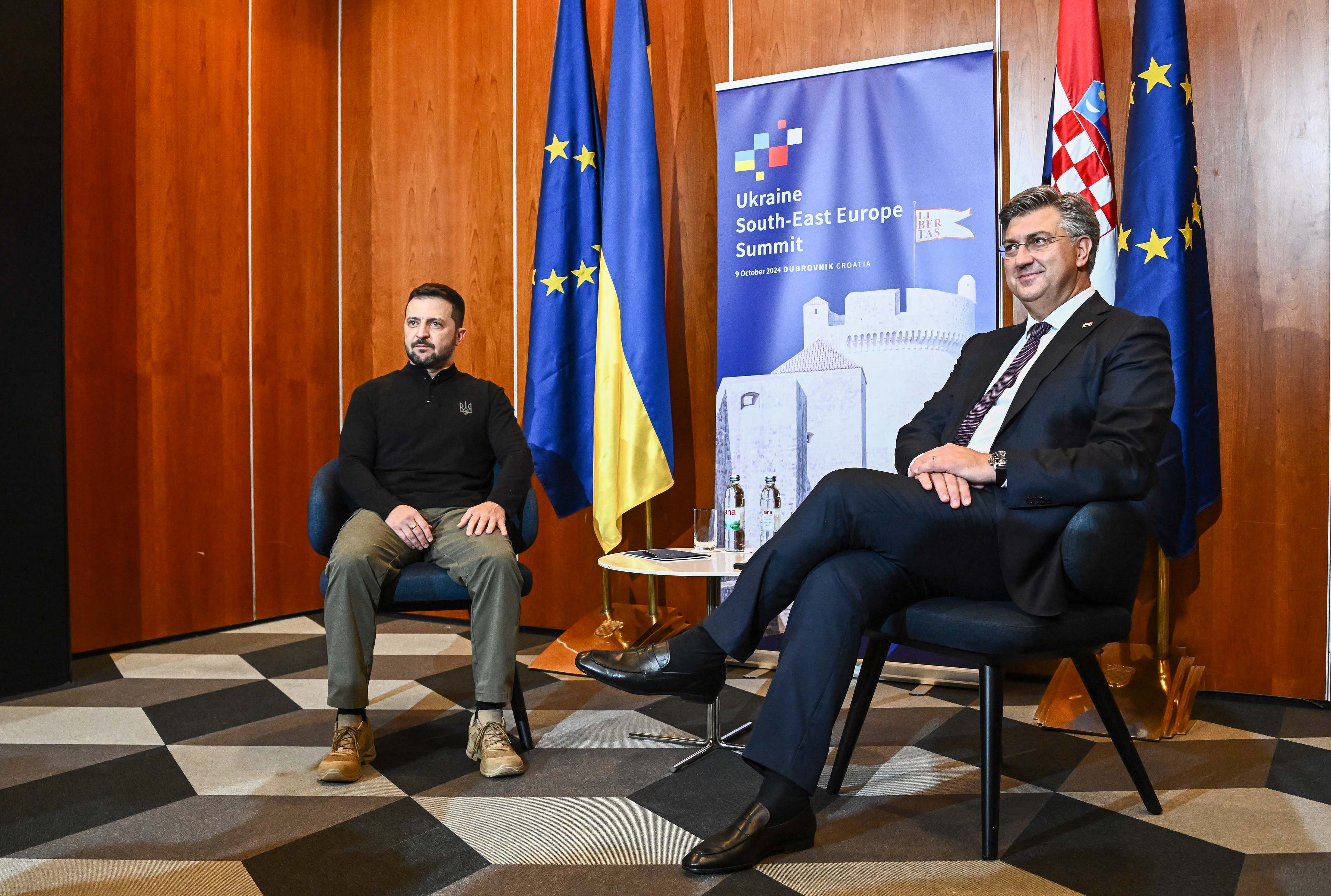 zelenski, plenkovič, dubrovnik, hrvaška, srečanje