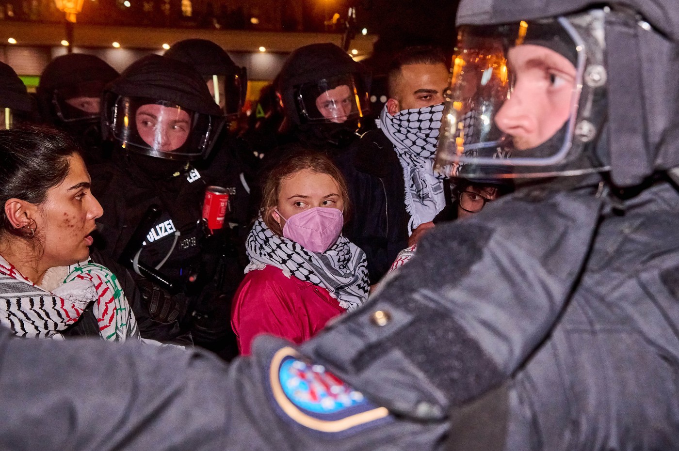 Pro-Palestinian demonstration in Berlin, Berlin, Berlin, Germany - 07 Oct 2024