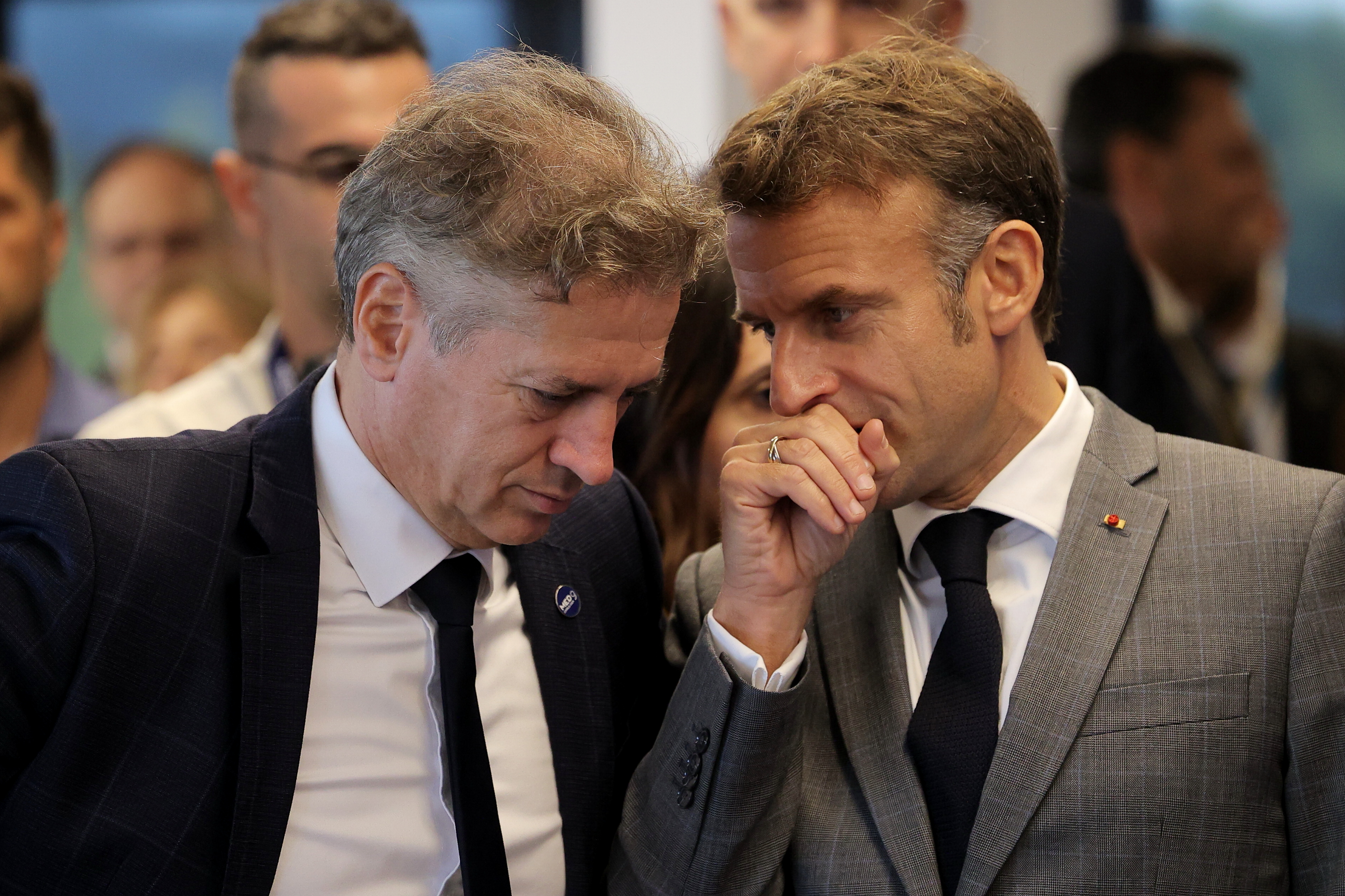 med 9, robert golob, emmanuel macron