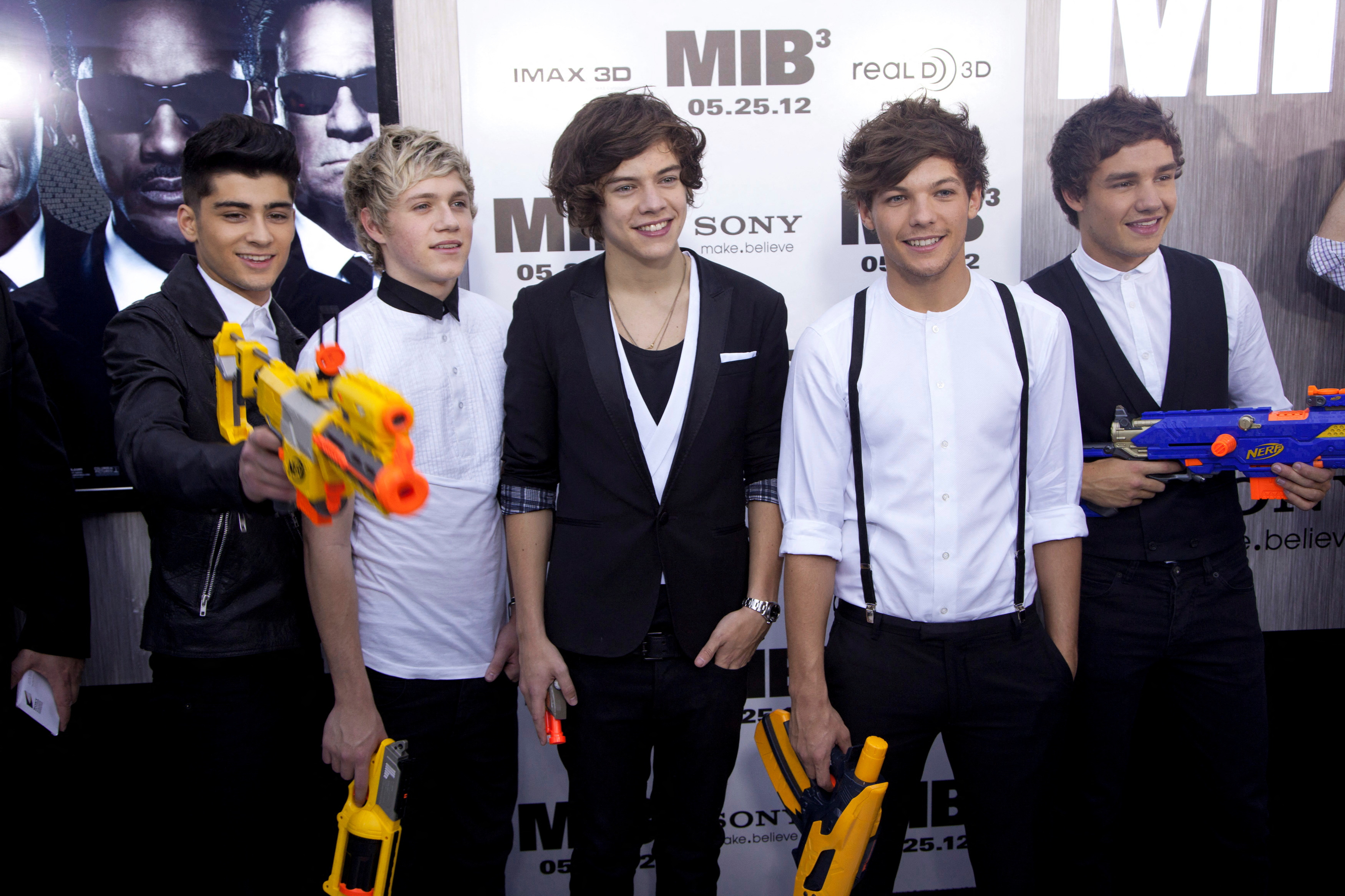 FILE PHOTO: One Direction members arrive for the premiere of "Men In Black 3" in New York