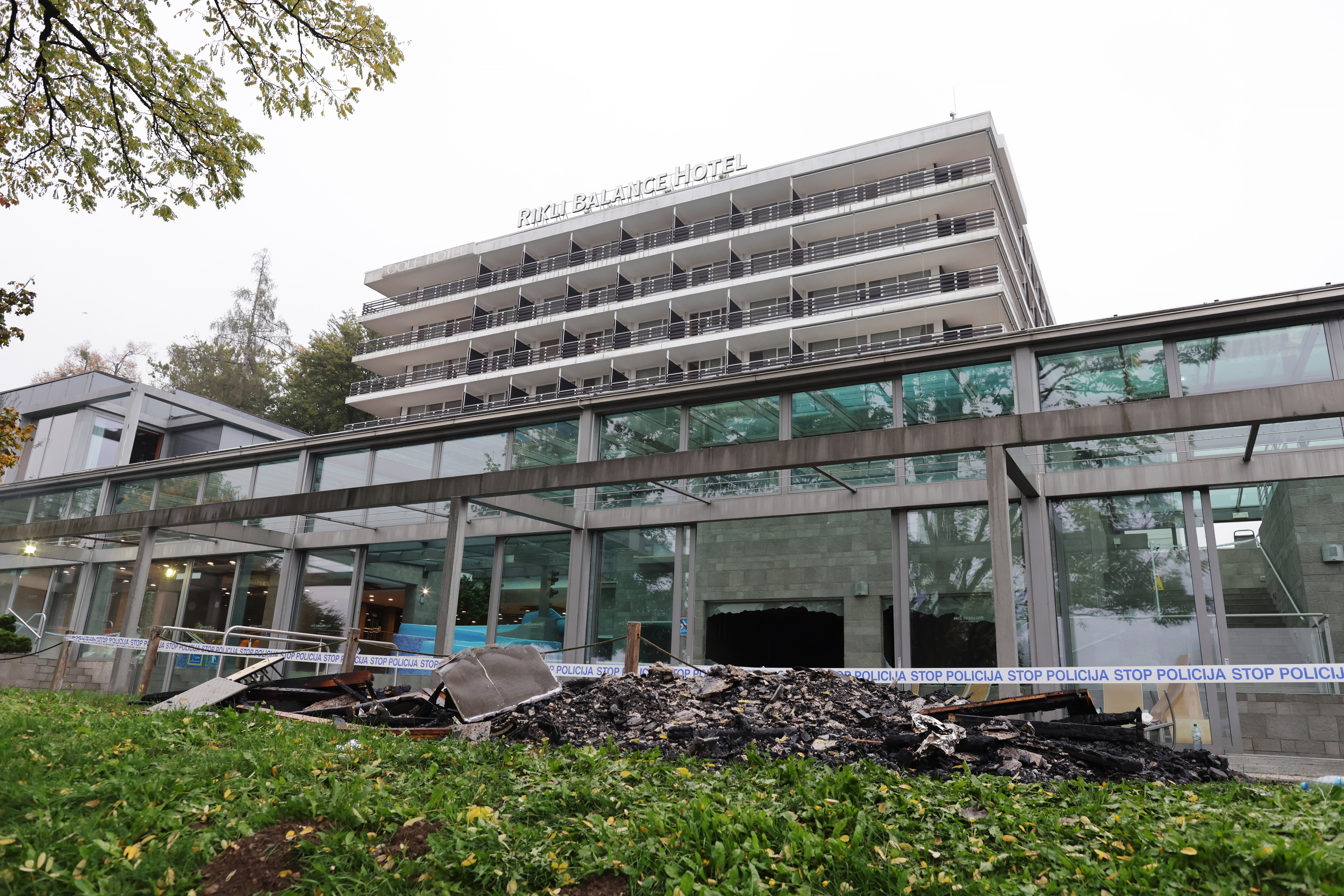 rikli, hotel rikli, bled, požar