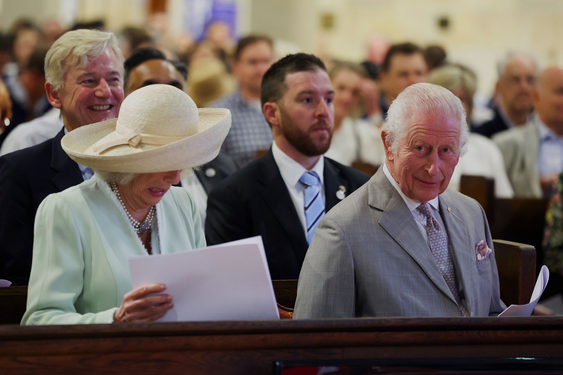 Britanski kralj Karel III. s  soprogo, kraljico Camillo v Sydneyju (Foto: PROFIMEDIA)