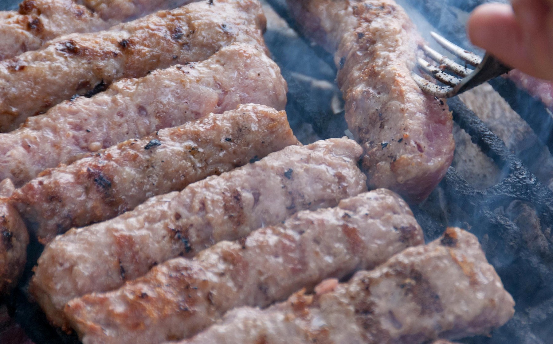 čevapčiči, žar, meso, piknik