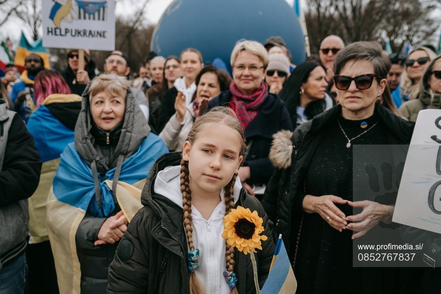 Ukrainian Protest on the second anniversary of full scale invasion in Ukraine, in Washington DC, USA - 24 Feb 2024