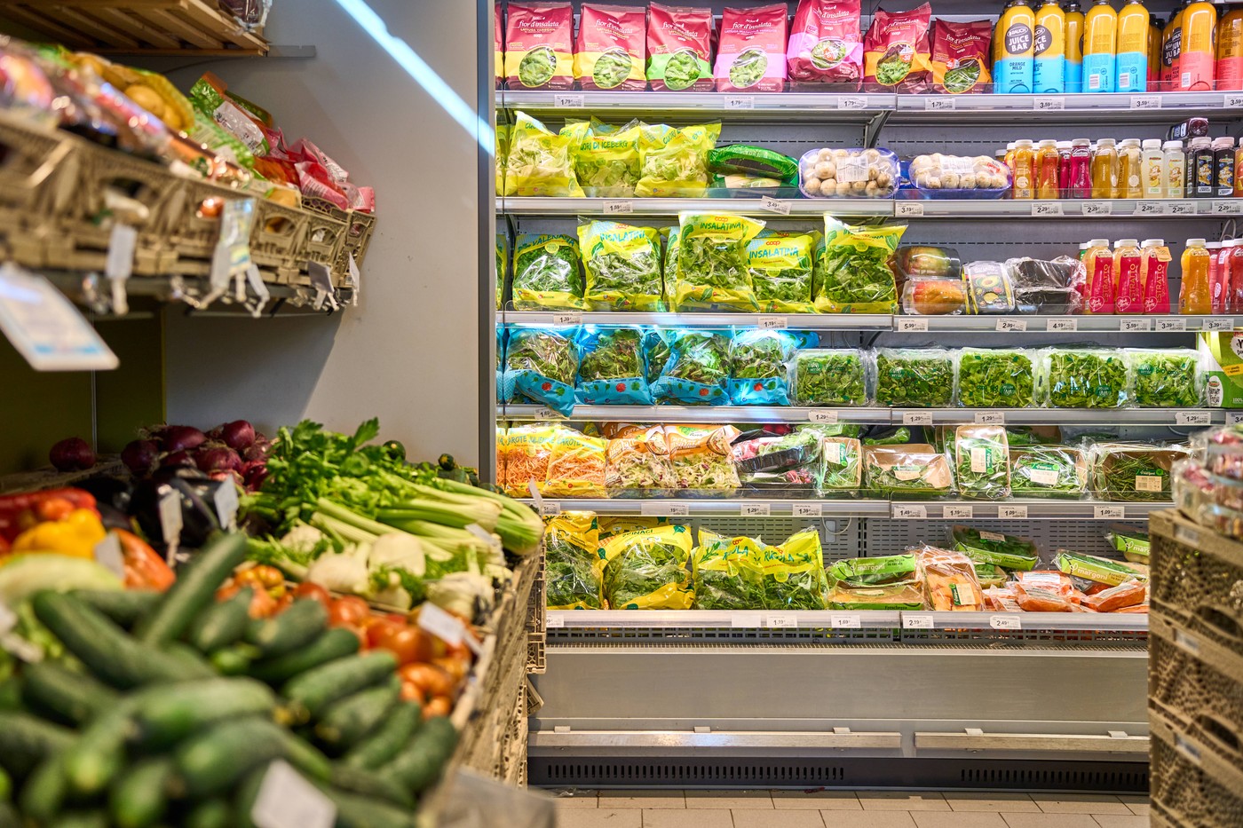 supermarket, trgovina, živila