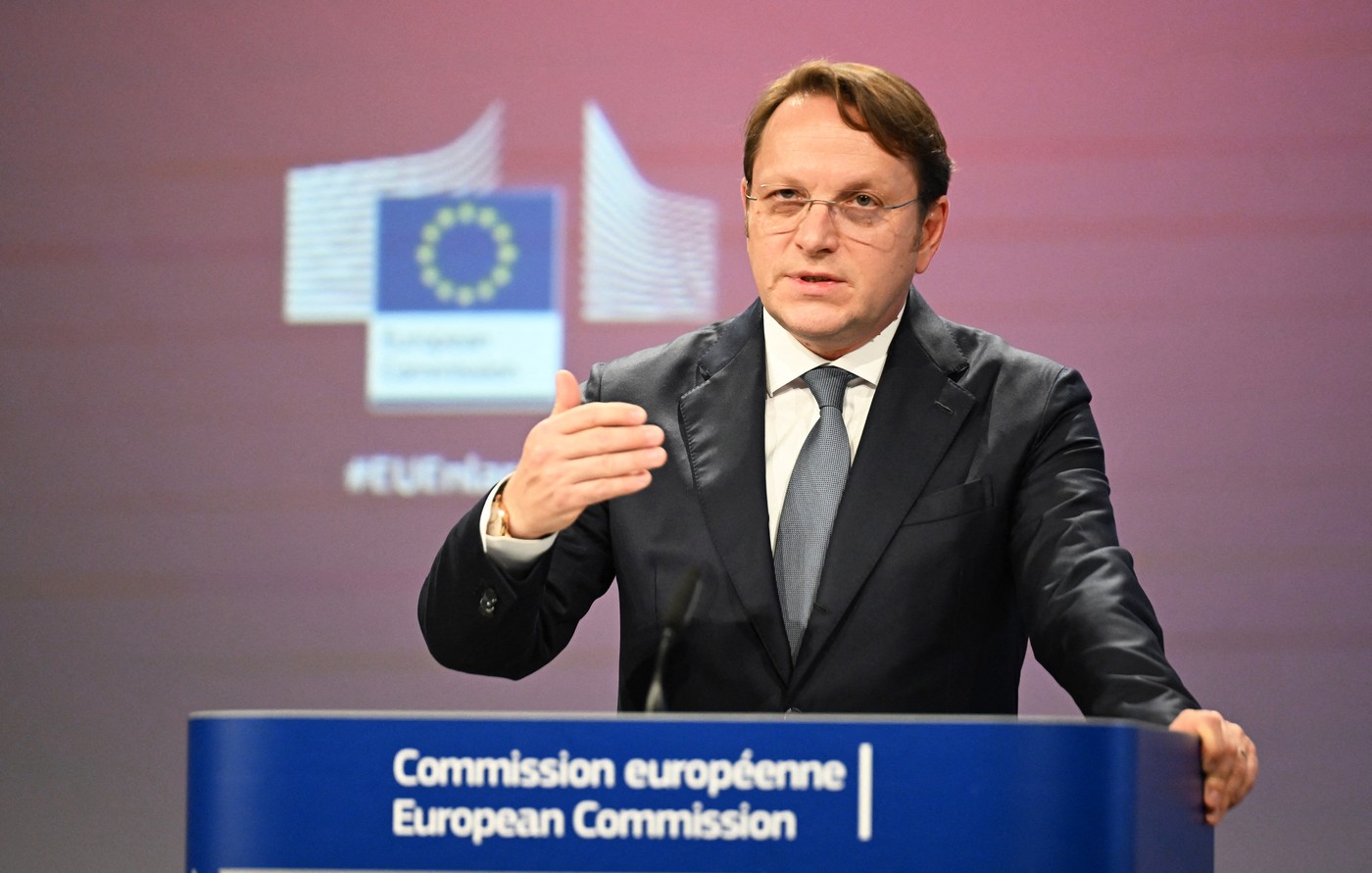 Oliver Varhelyi in Brussels