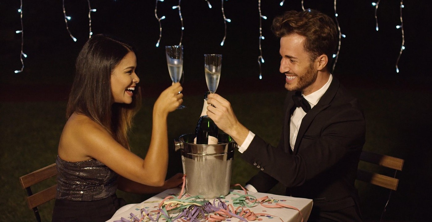 novo leto, par, praznovanje