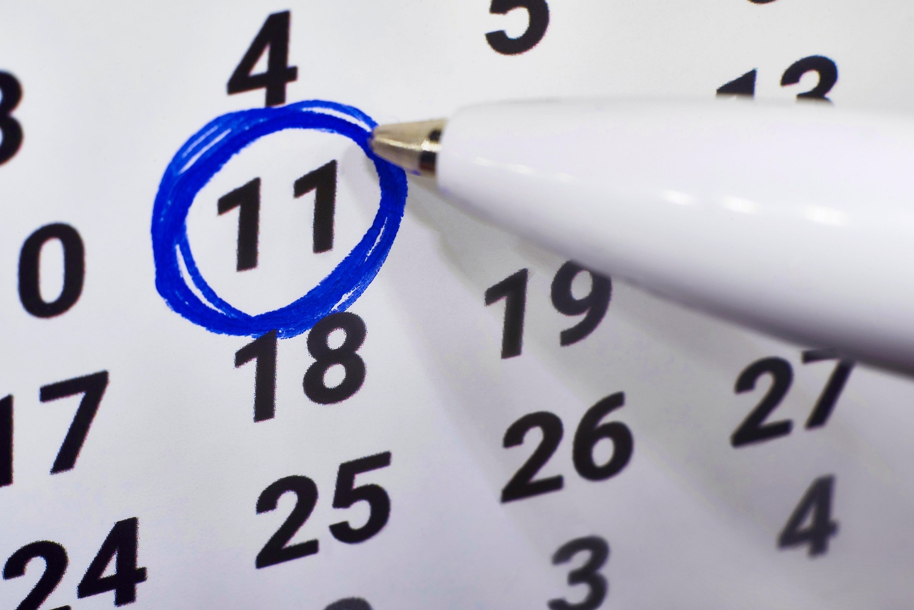 koledar, število 11, 11