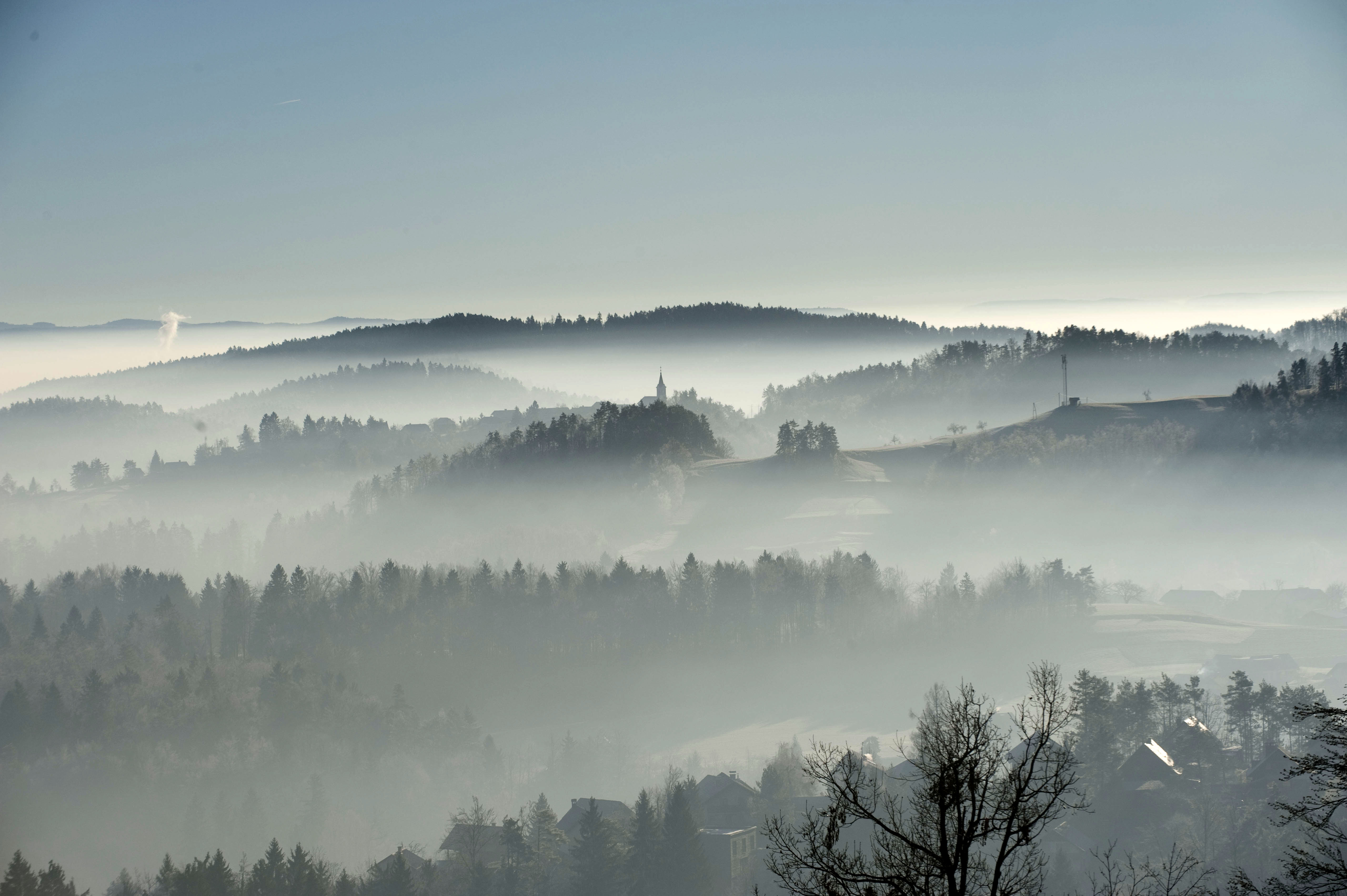 megla, vreme, oblačno, jesen