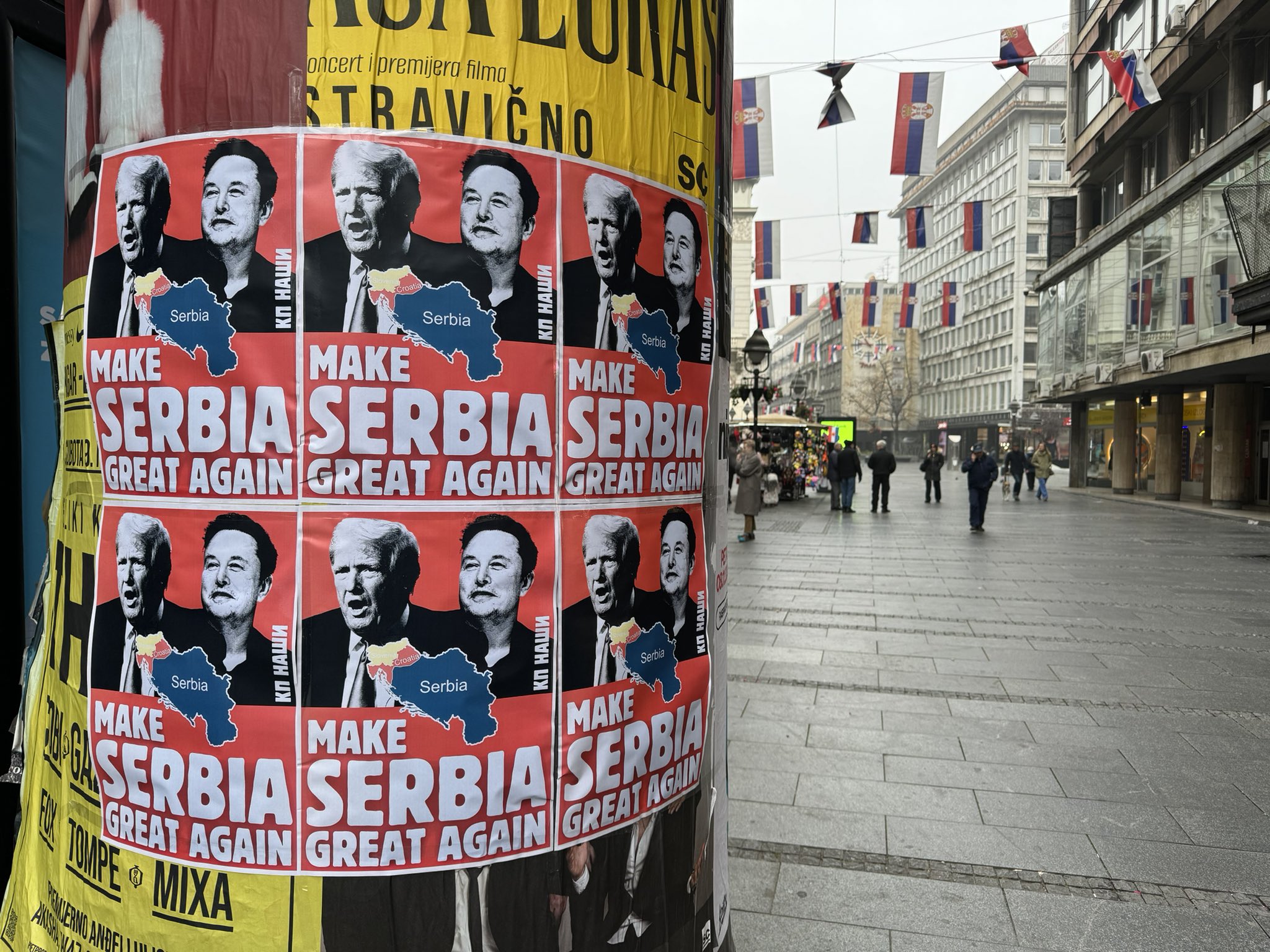 plakati, srbija, trump, musk