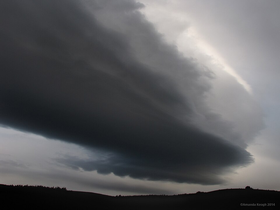 Taieri Pet, oblak, lečasti oblak, lentikularni oblak, Nova Zelandija