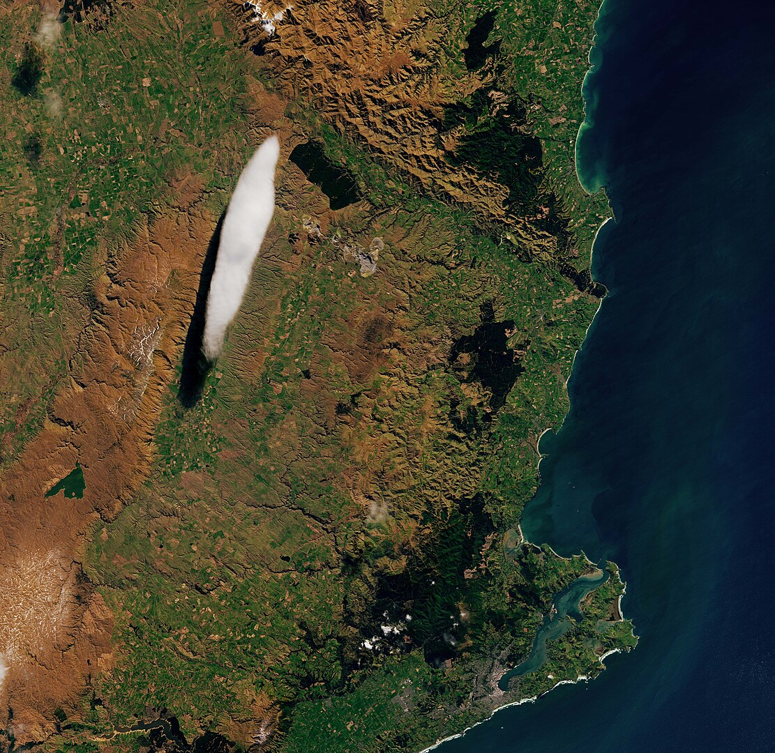 Taieri Pet, oblak, lečasti oblak, lentikularni oblak, Nova Zelandija