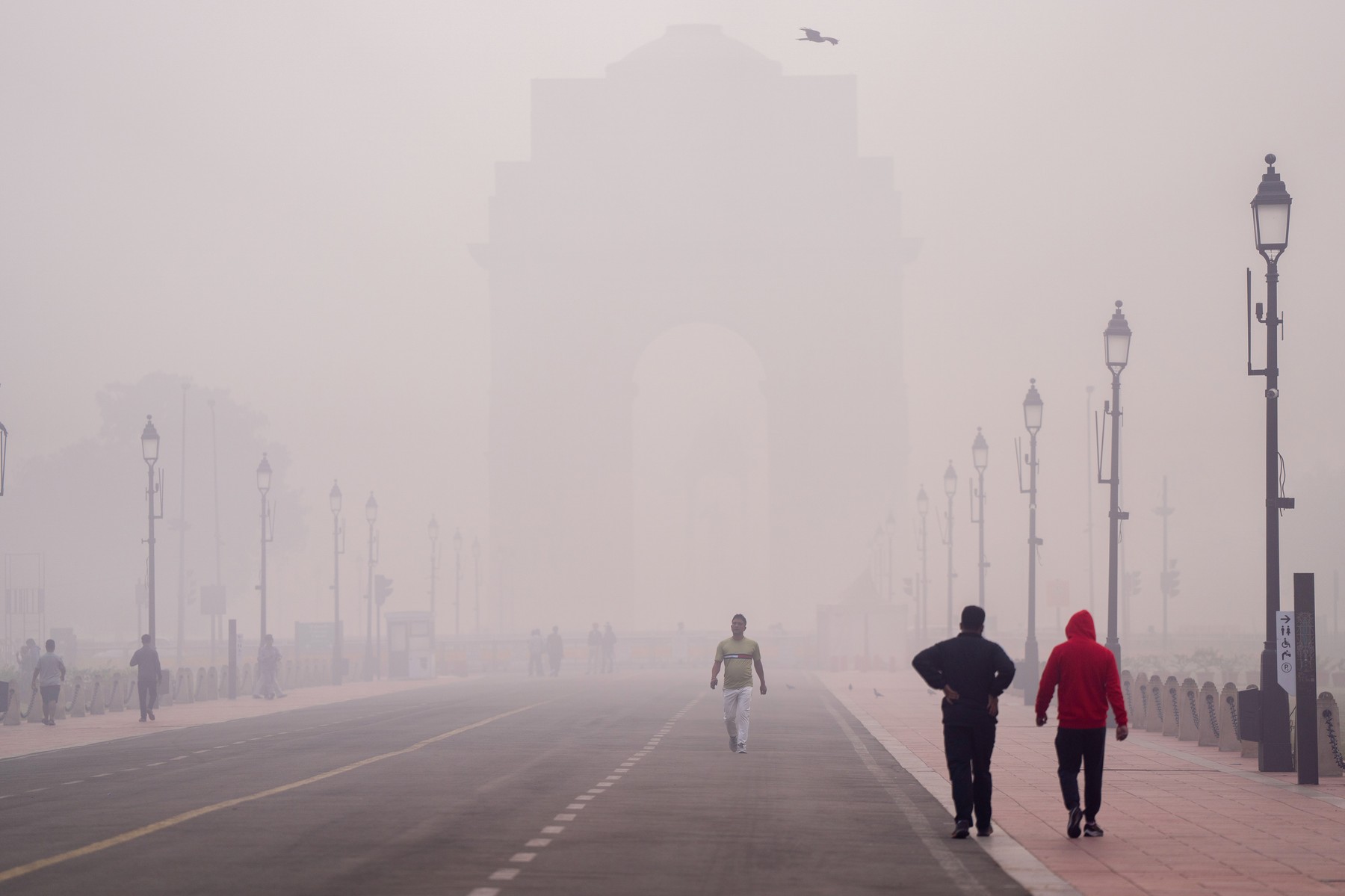 new delhi, smog, indija