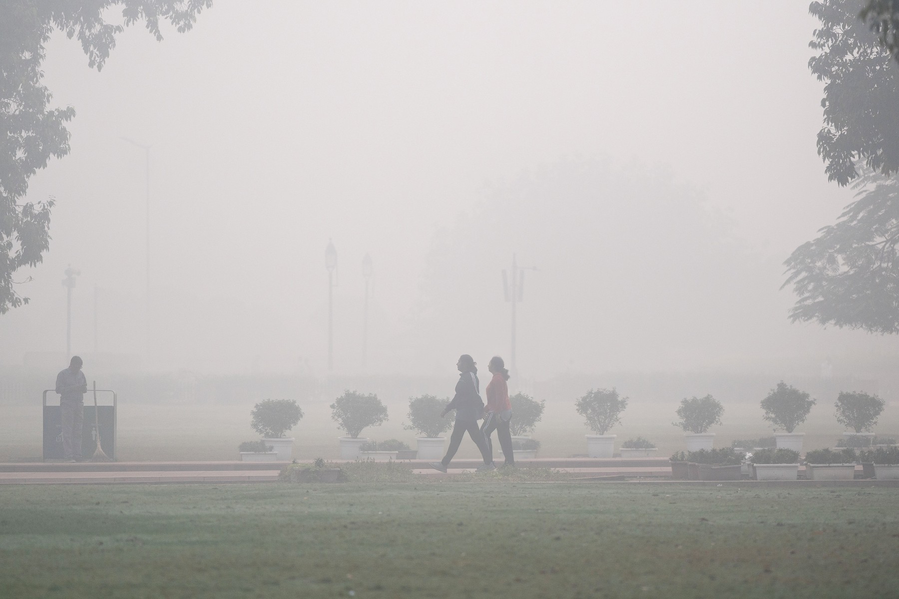 new delhi, smog, indija