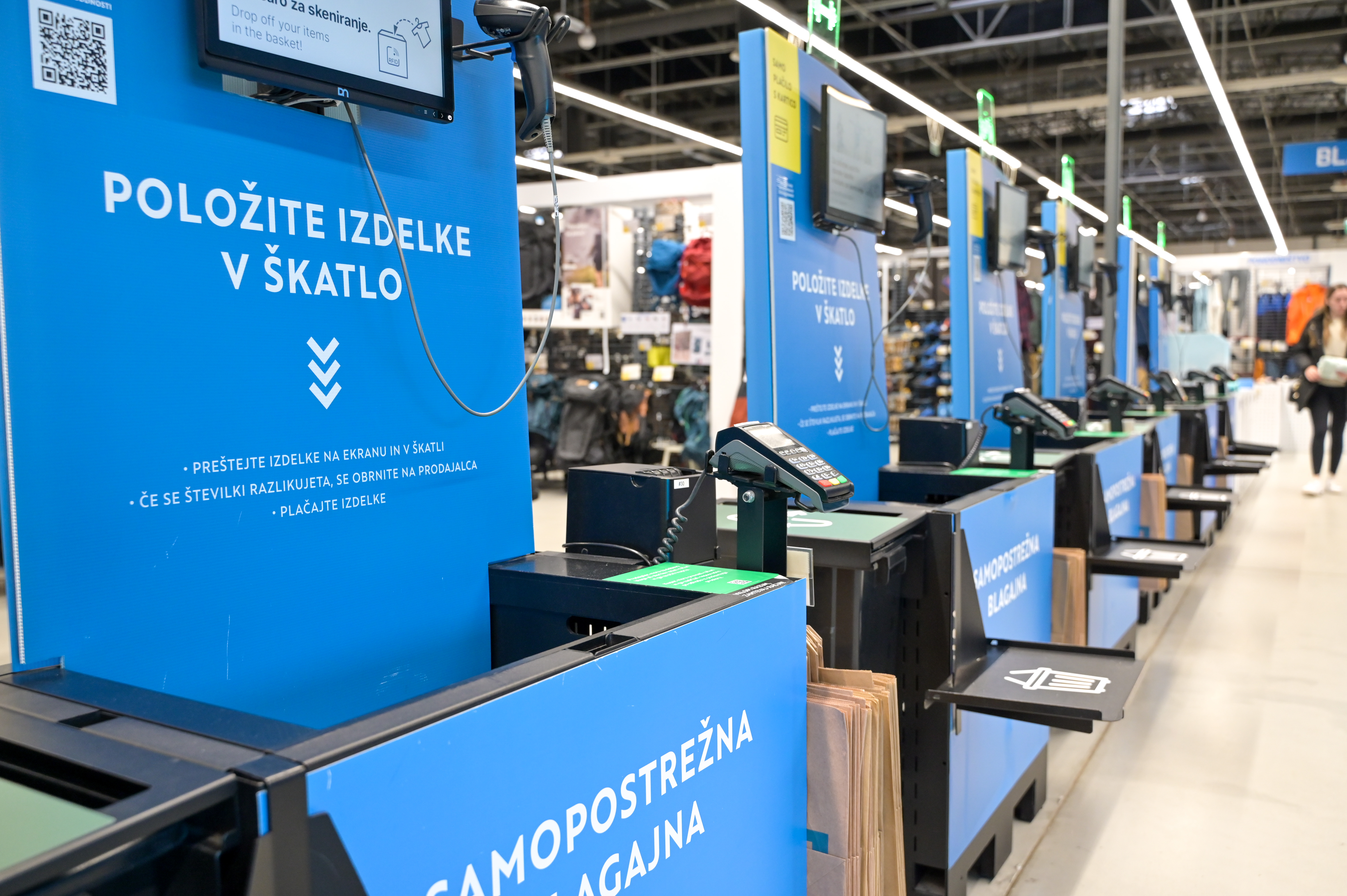 pametne blagajne, decathlon