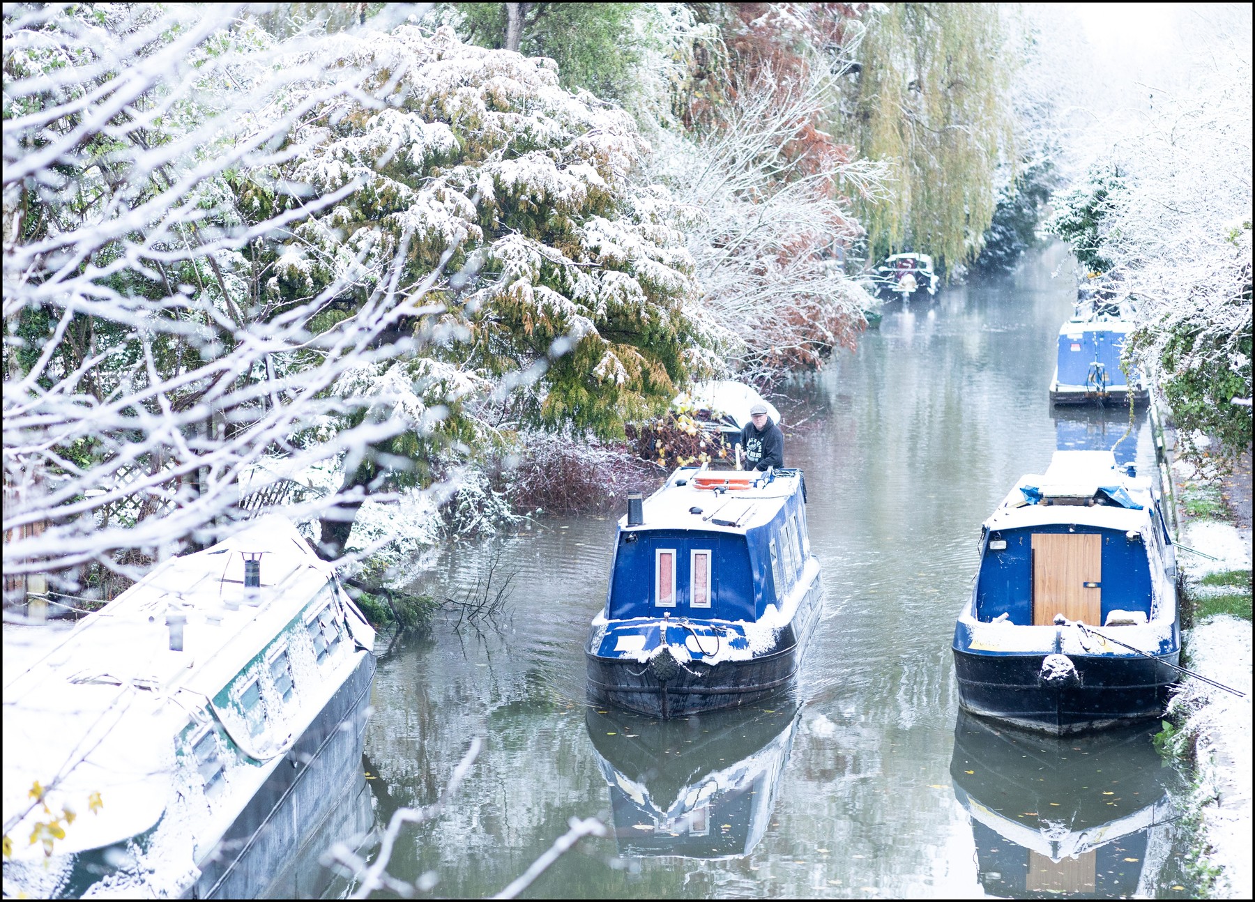 Pobeljen kanal v Oxfordu. (Foto: PROFIMEDIA)