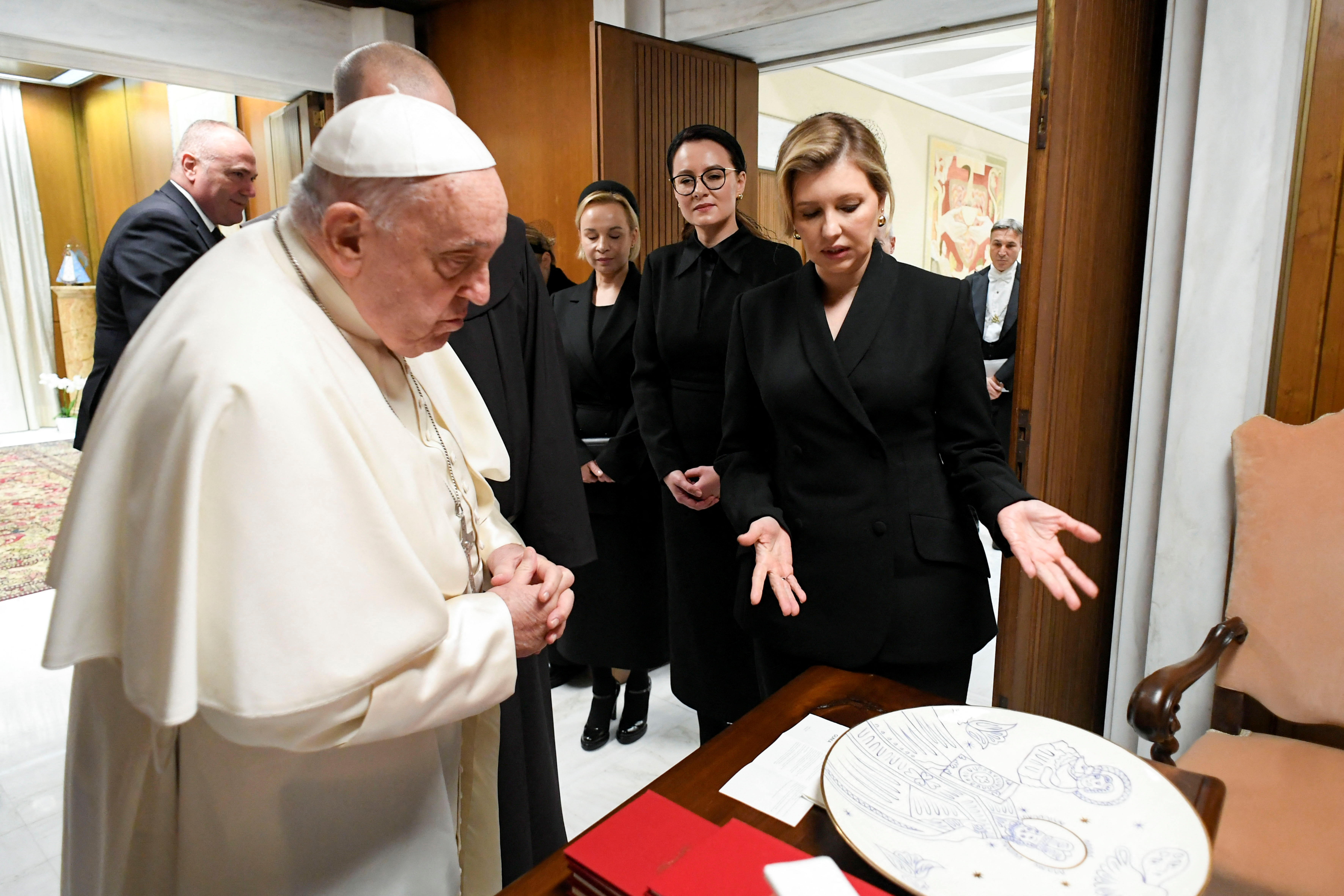 Olena Zelenska, papež