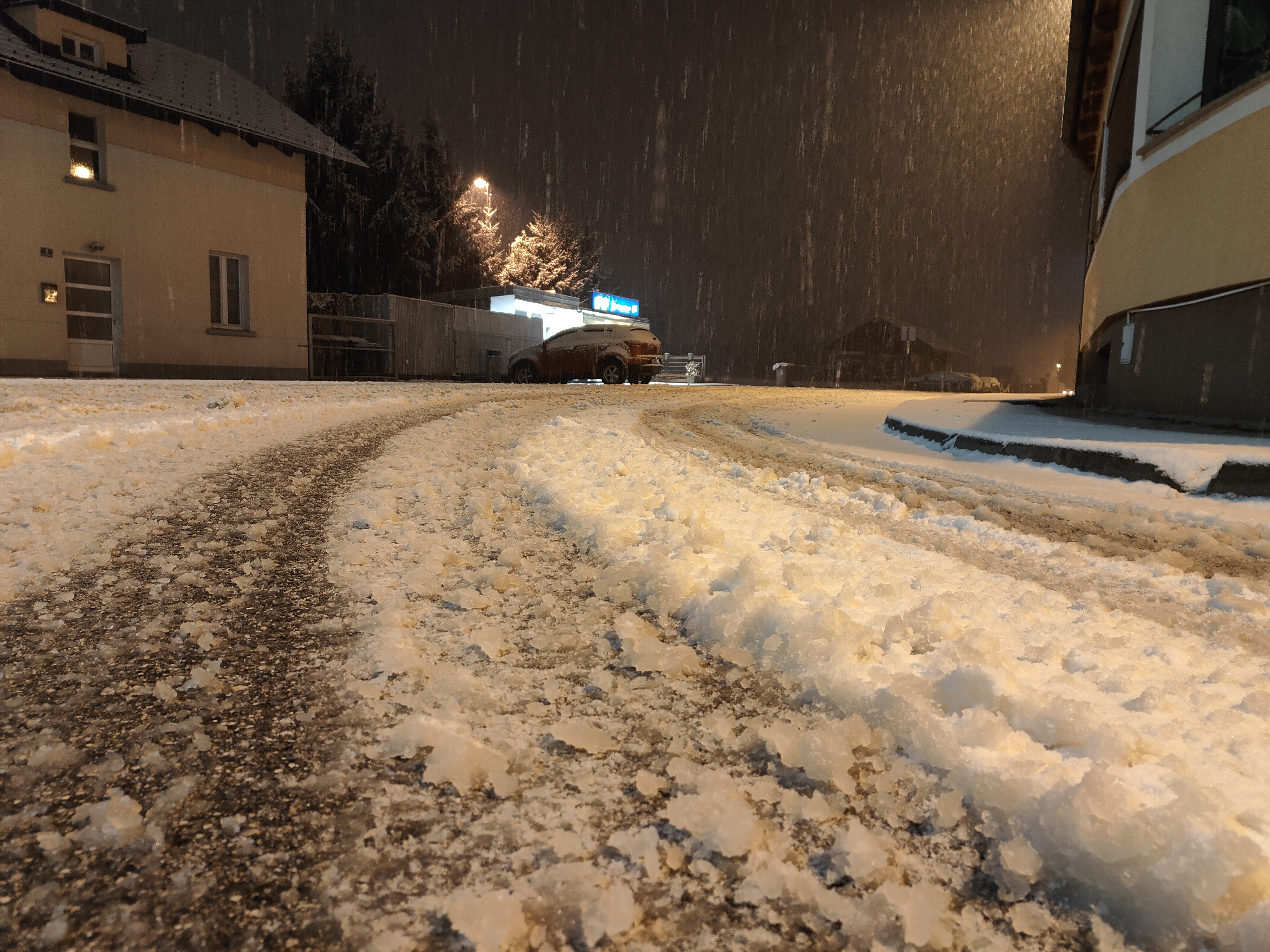 Prvi letošnji sneg, Medvode (Foto:  N1)