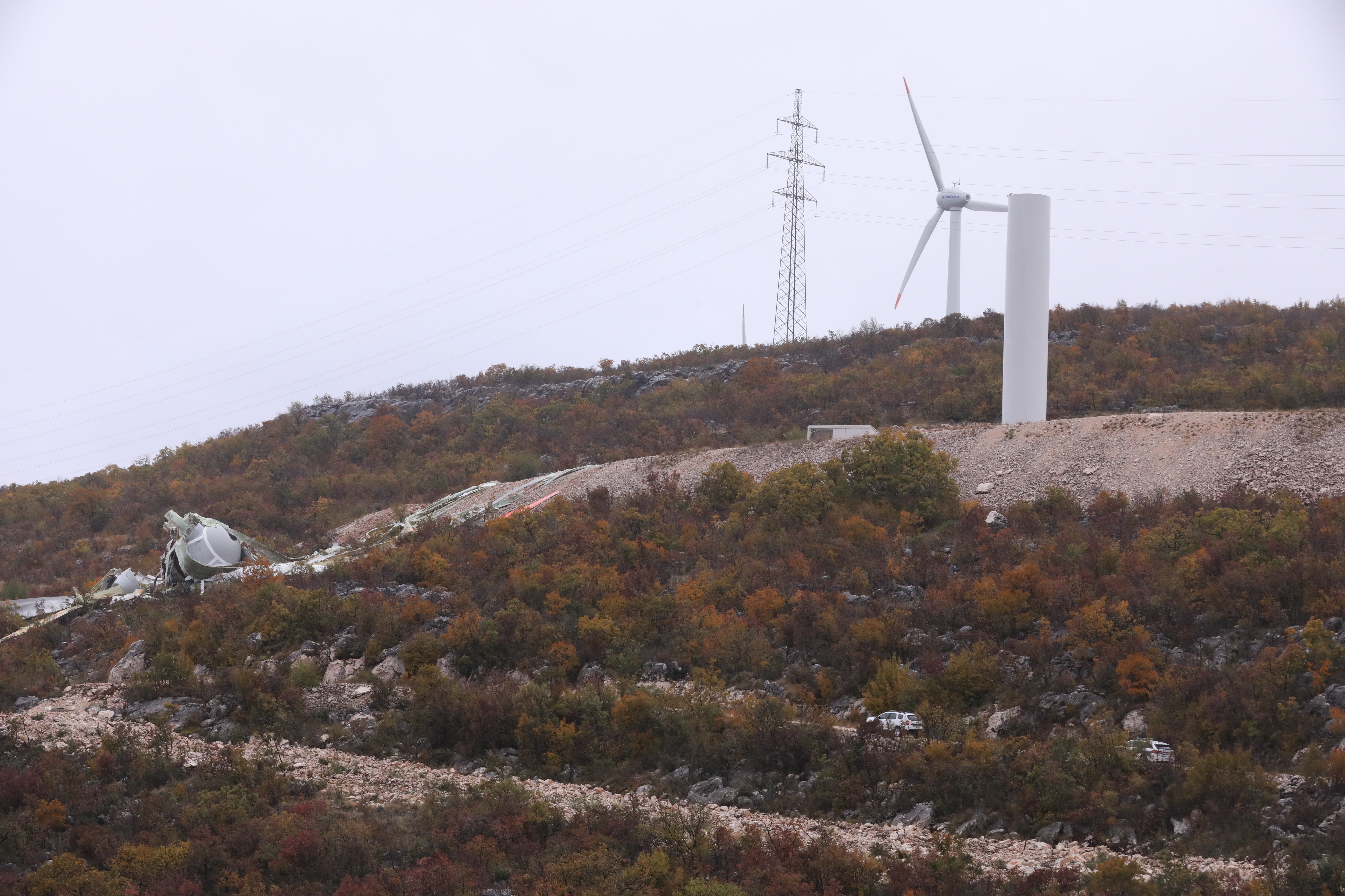 Nevihtni veter je podrl vetrnico (Foto: Ivo Cagalj/PIXSELL/BOBO)