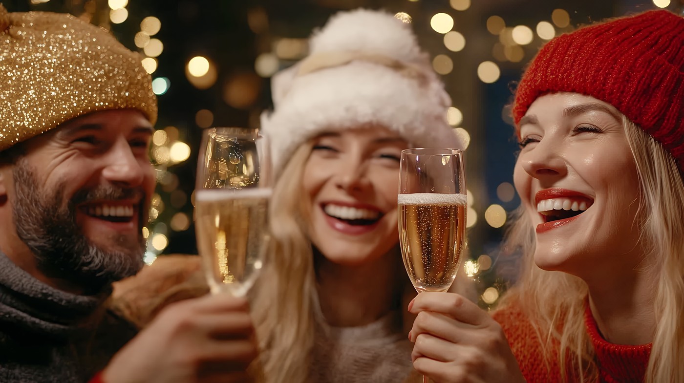 prijatelji, veselje, praznovanje