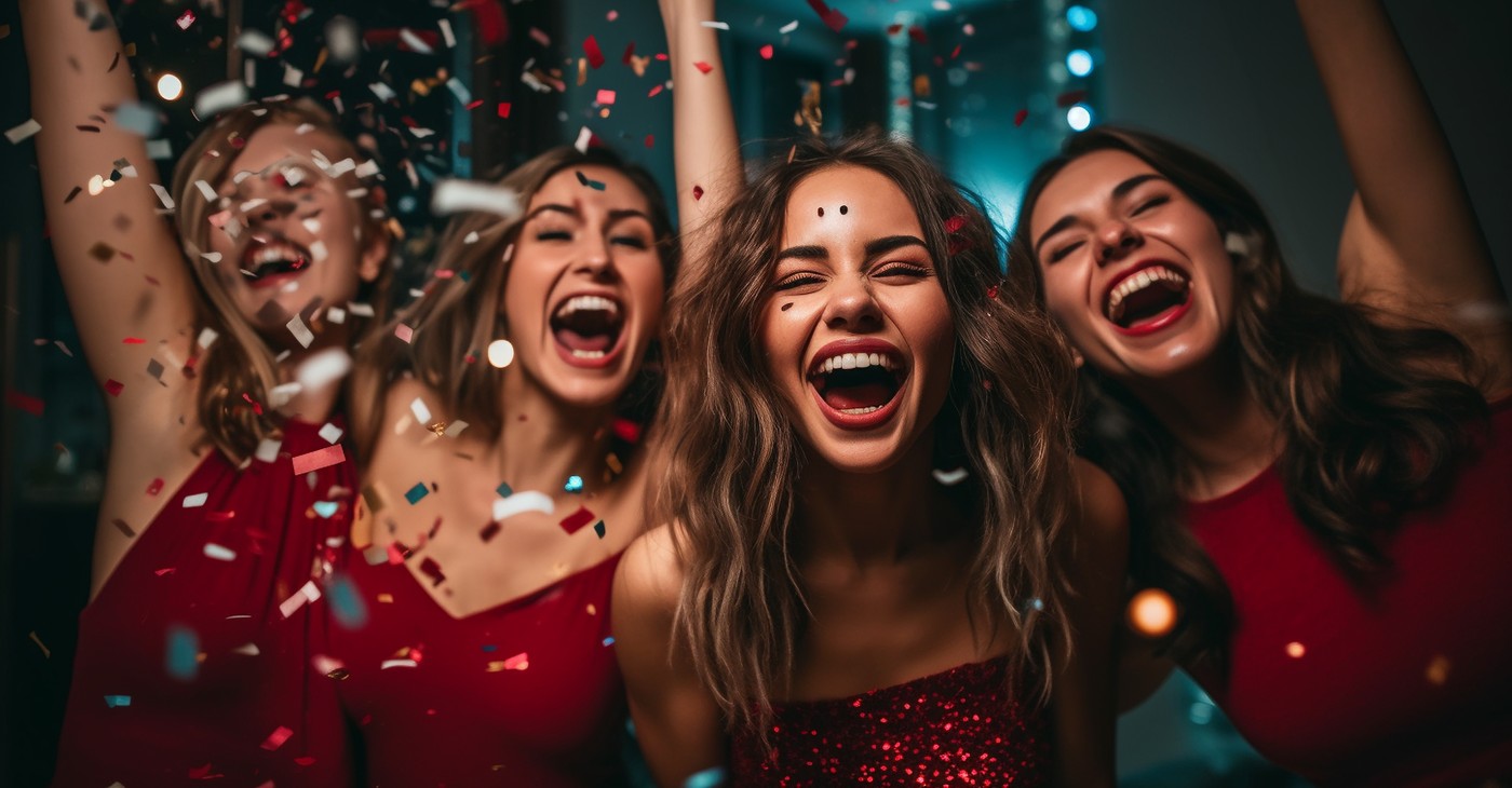 novo leto, zabava, praznovanje, prijatelji