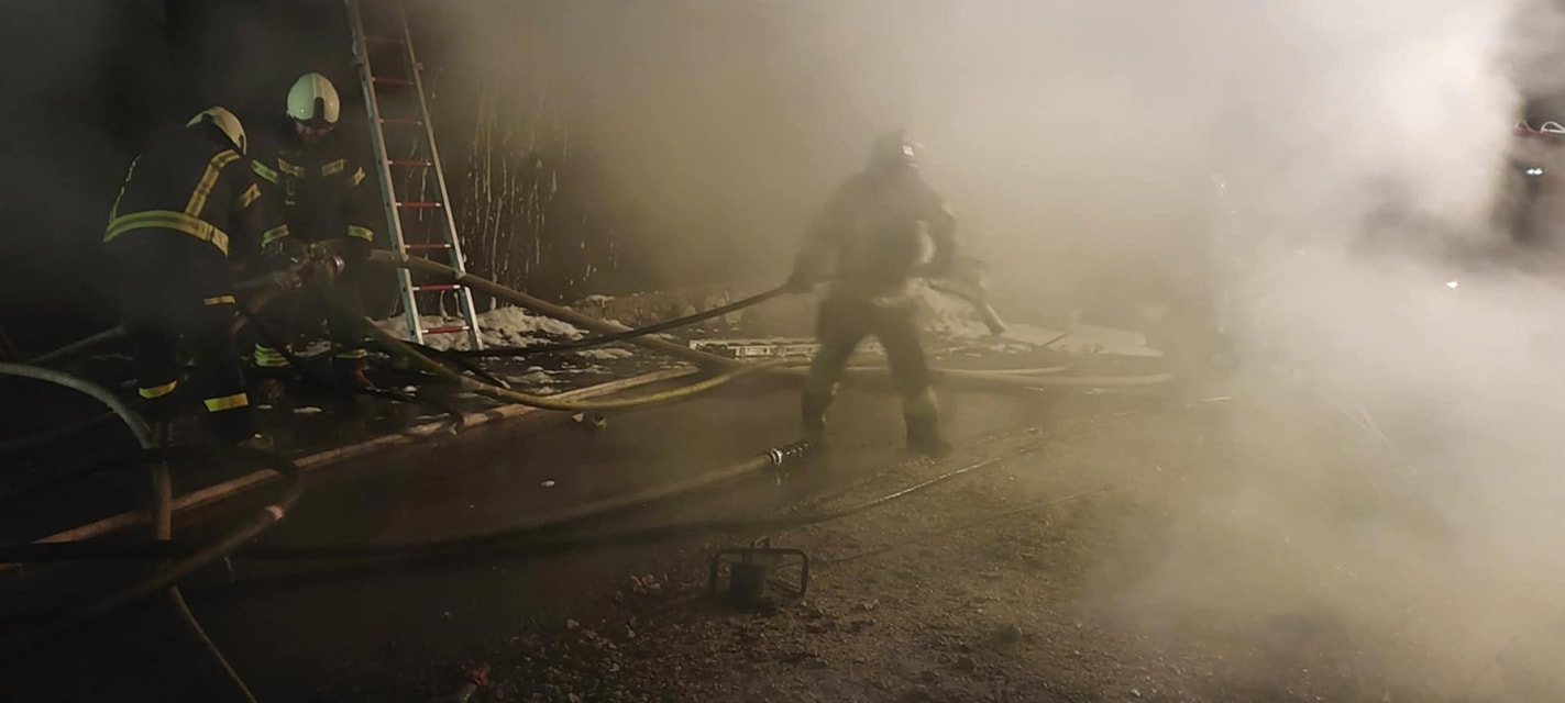 čekovnik, idrija, gašenje požara