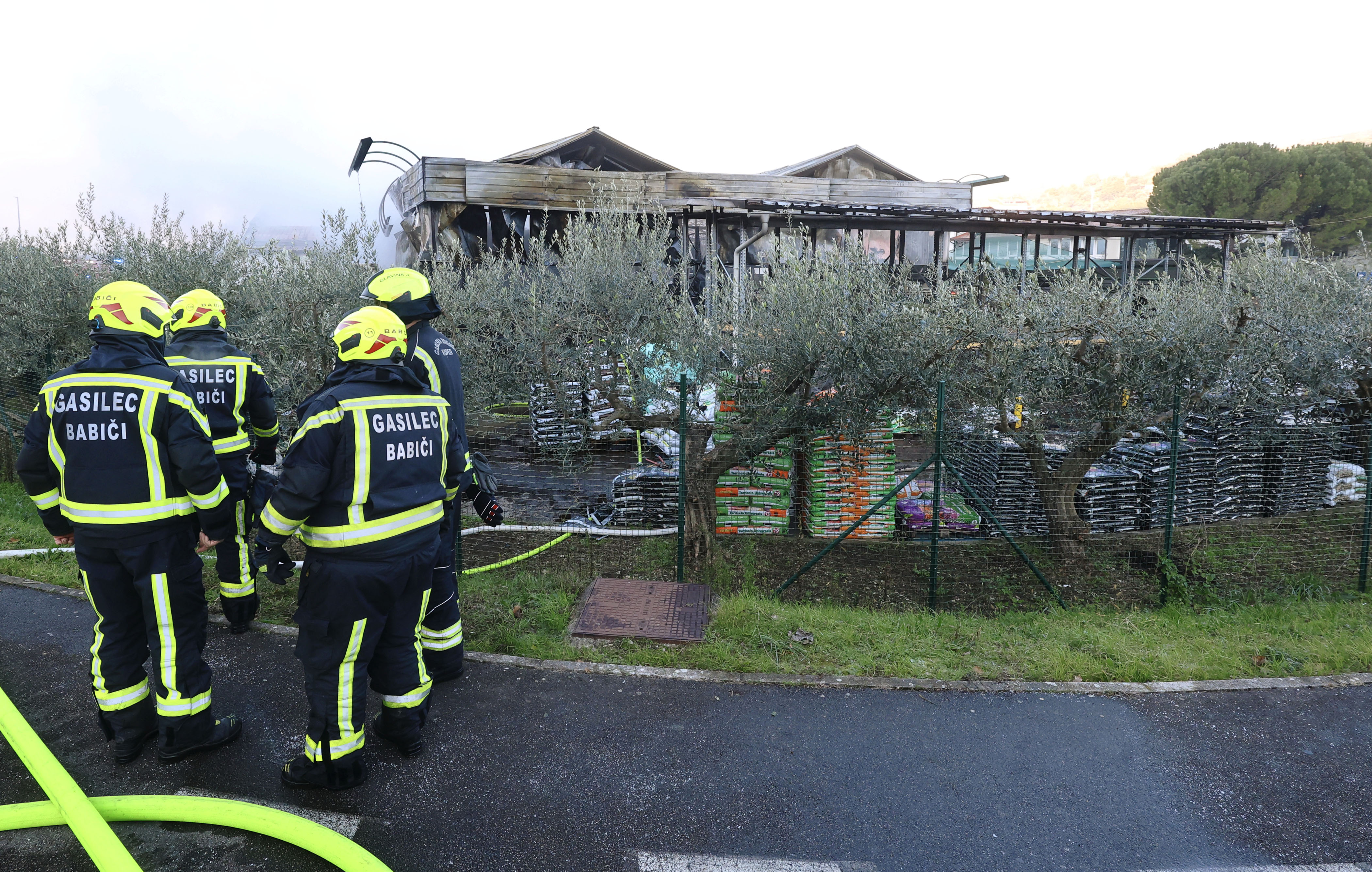 Požar trgovina Agraria Koper