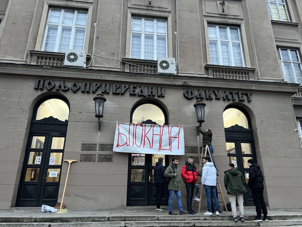 študenti, srbija, protesti, blokada