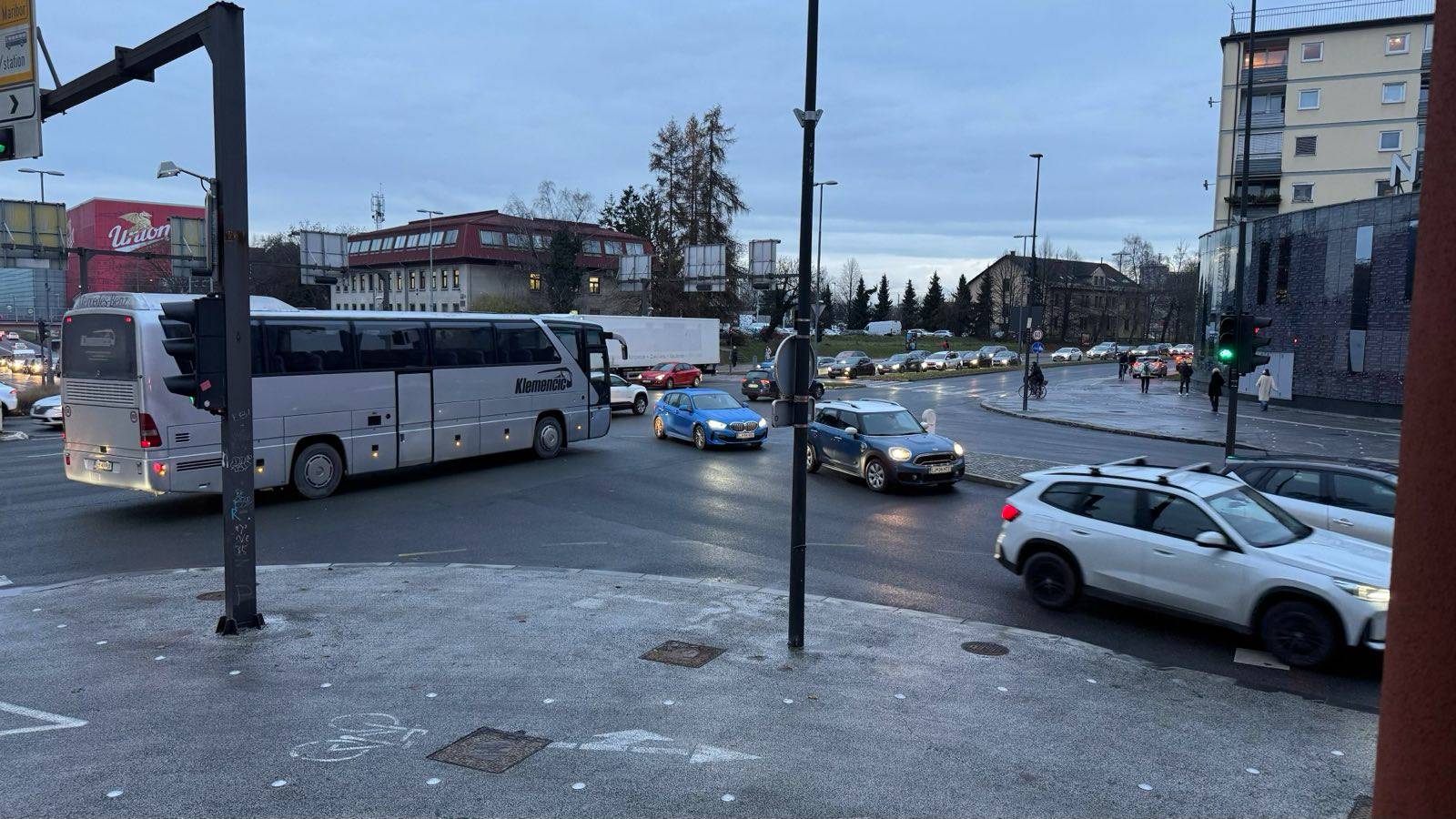 Prometni zamašek v Ljubljani (Foto: Jan Gregorc/N1)