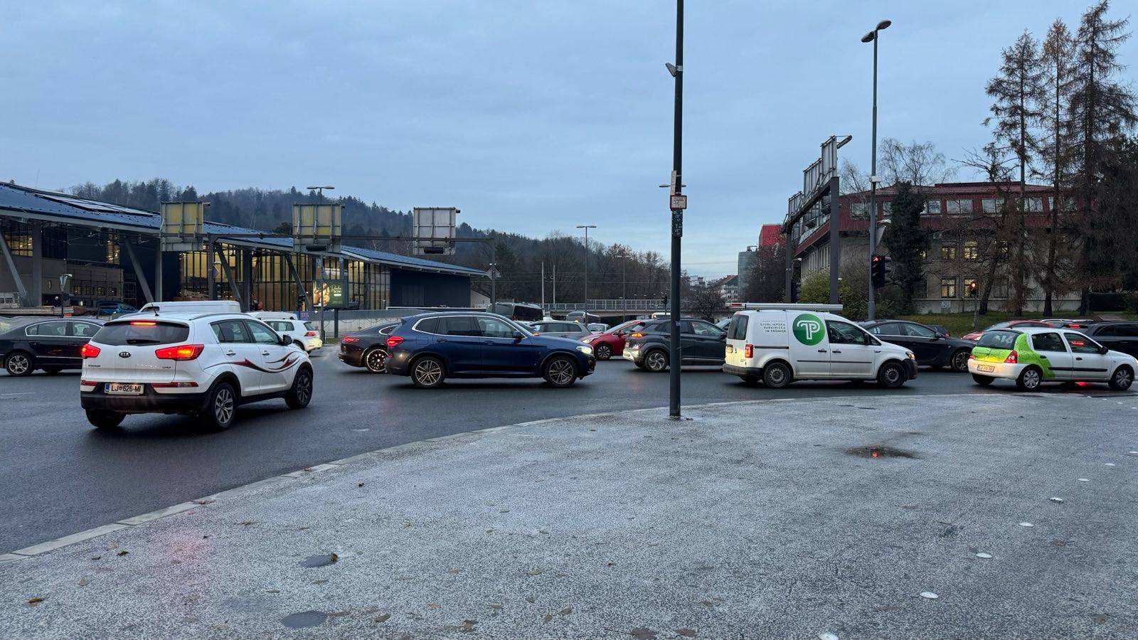 zastoj, ljubljana, kolona