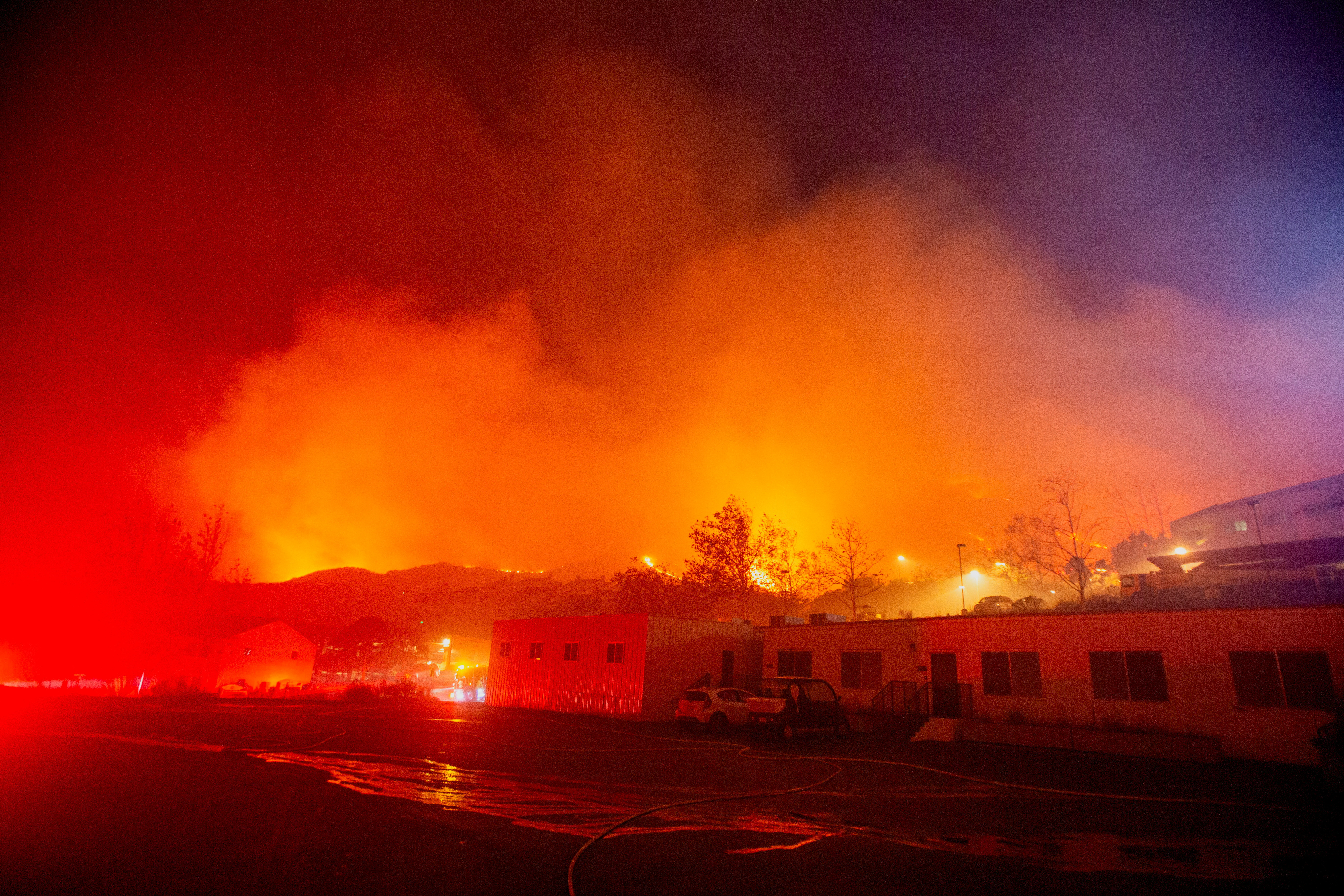 kalifornija, los angeles, požar