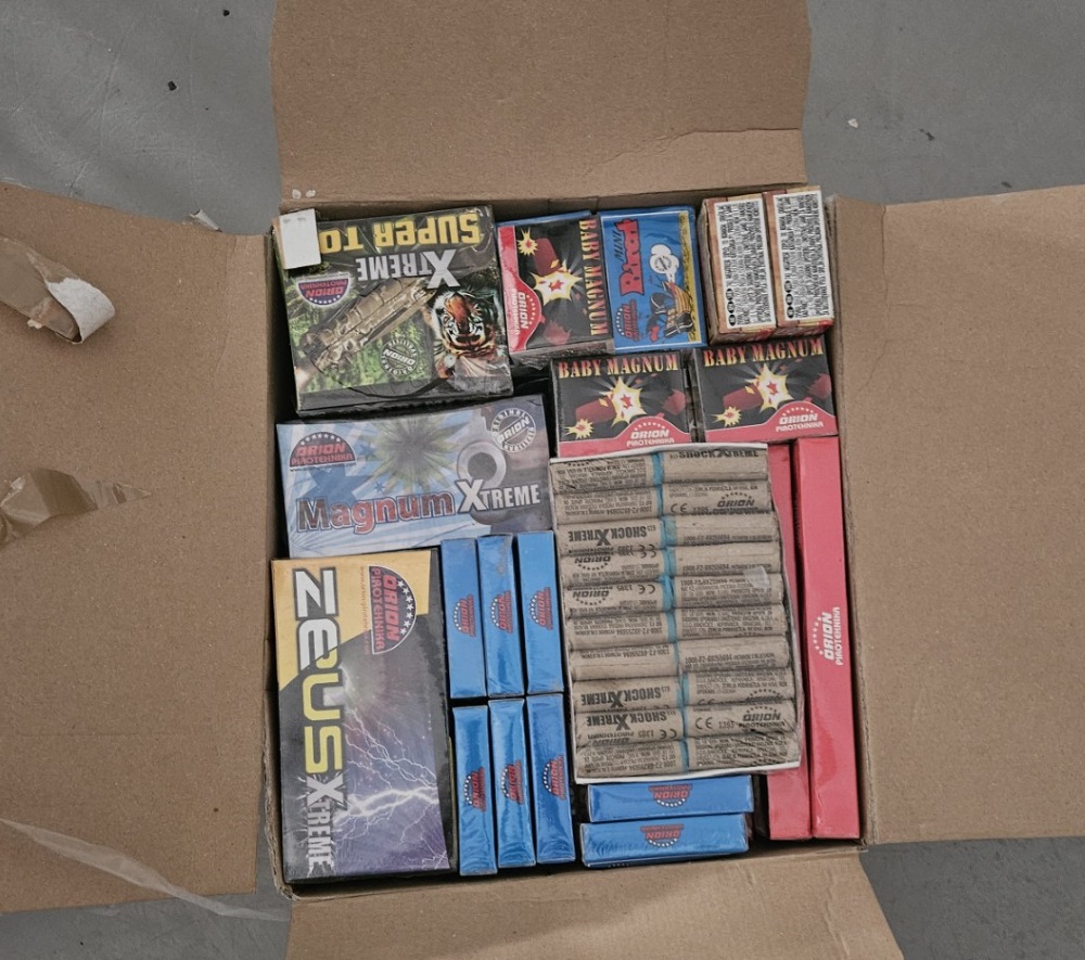 zasežena pirotehnika