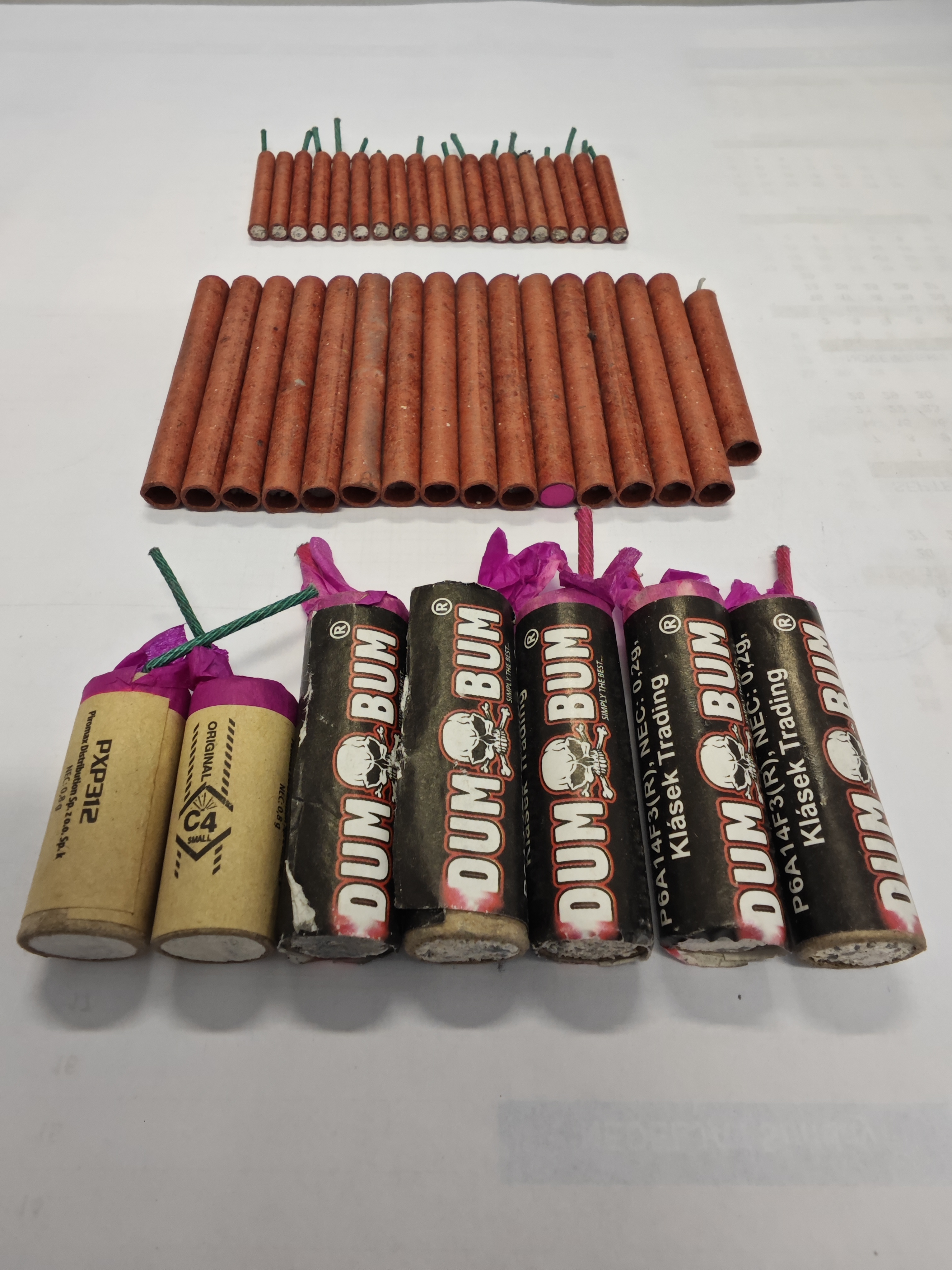 zasežena pirotehnika