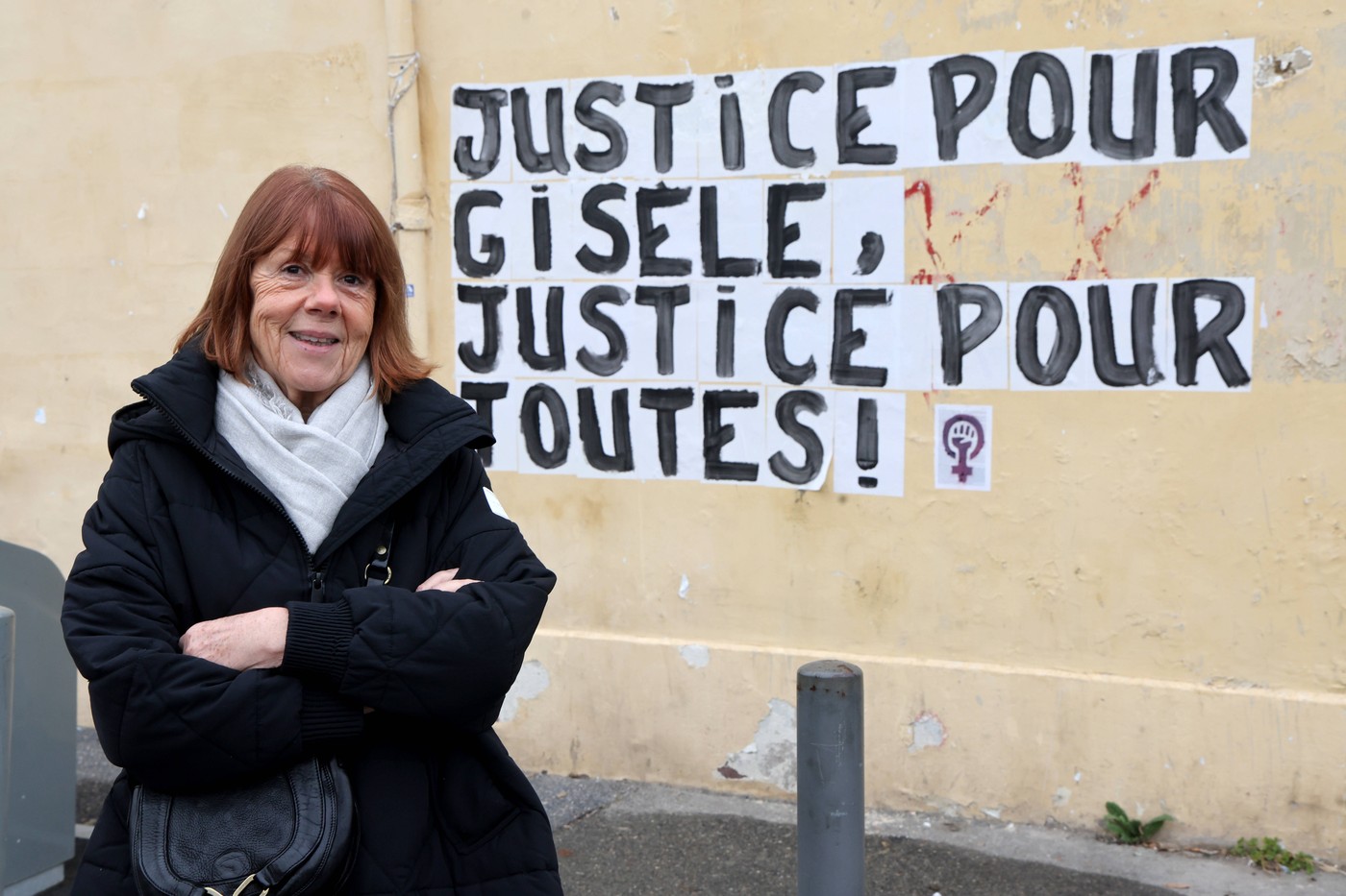 Avignon: Gisele Pelicot poses in the city streets
