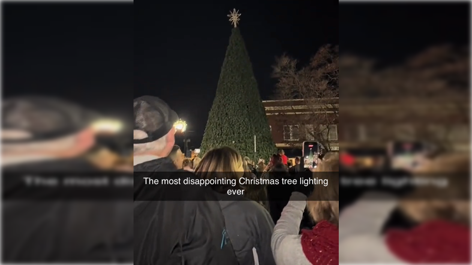 Prižig lučk na drevesu