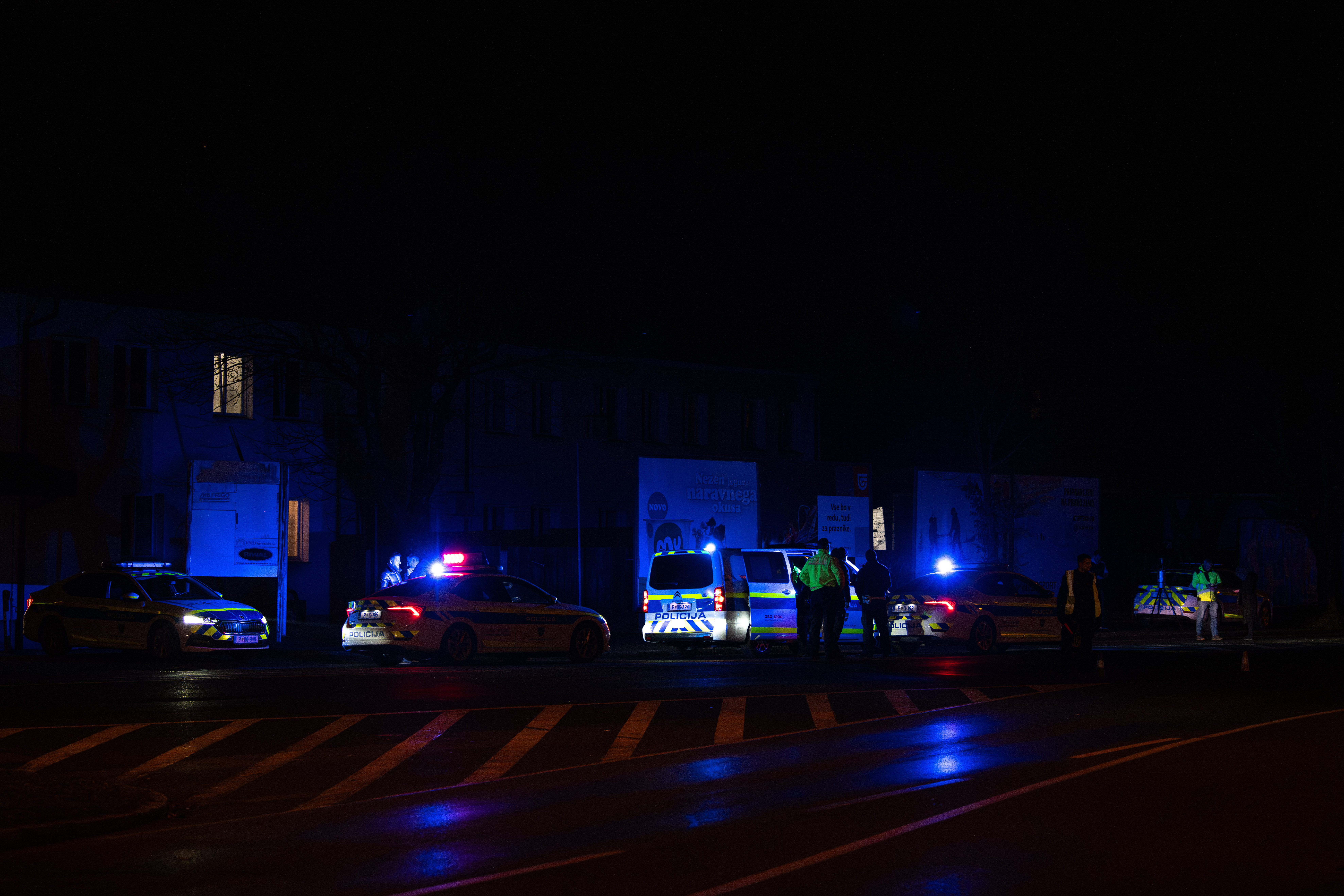 Nesreča na Šmartinski cesti v Ljubljani