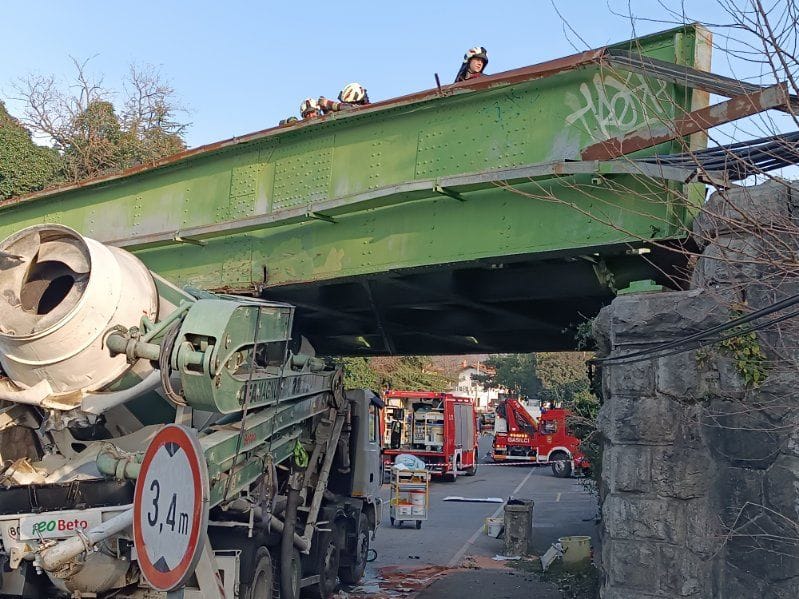 Solkan, železniški most, trčenje, nesreča