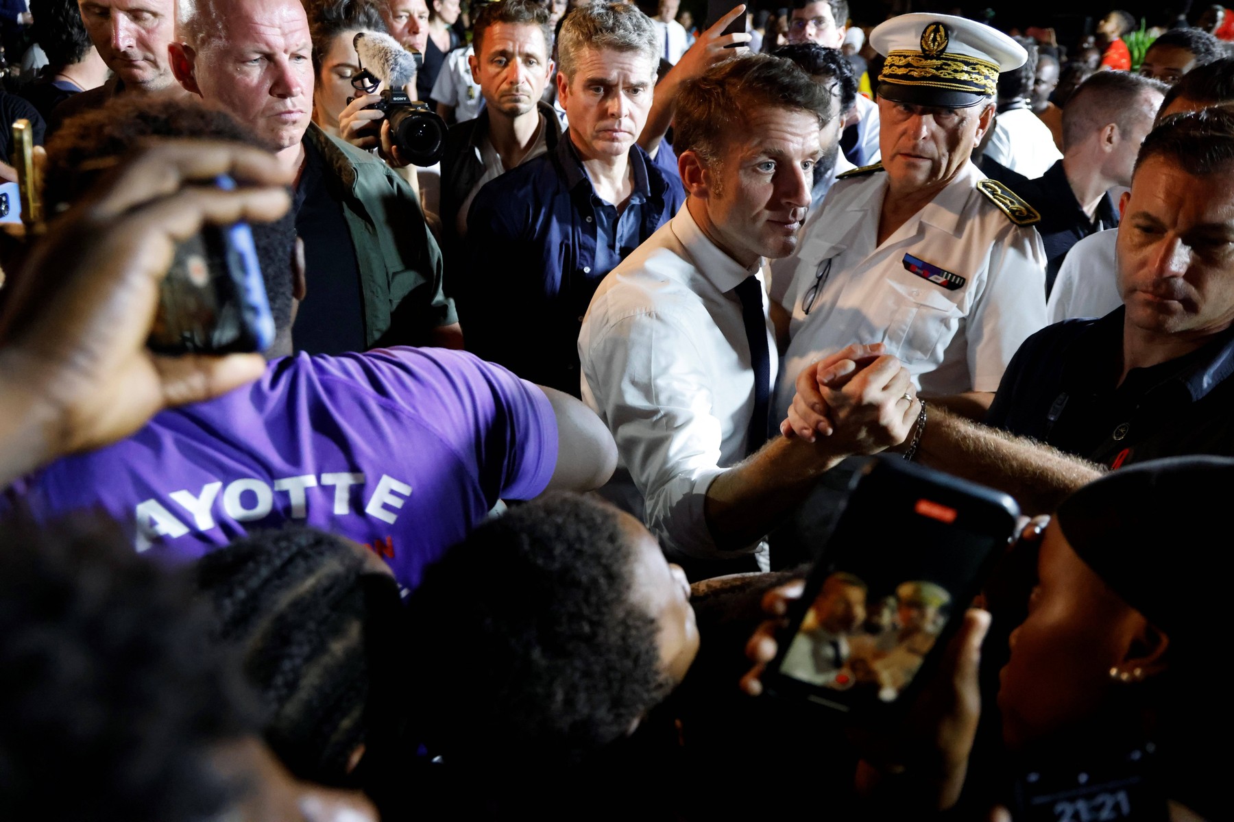 mayotte, ciklon, emmanuel macron