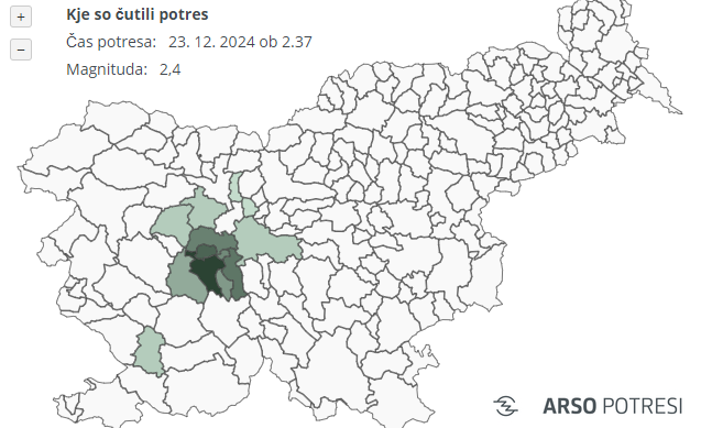 potres arso, Vrhnika