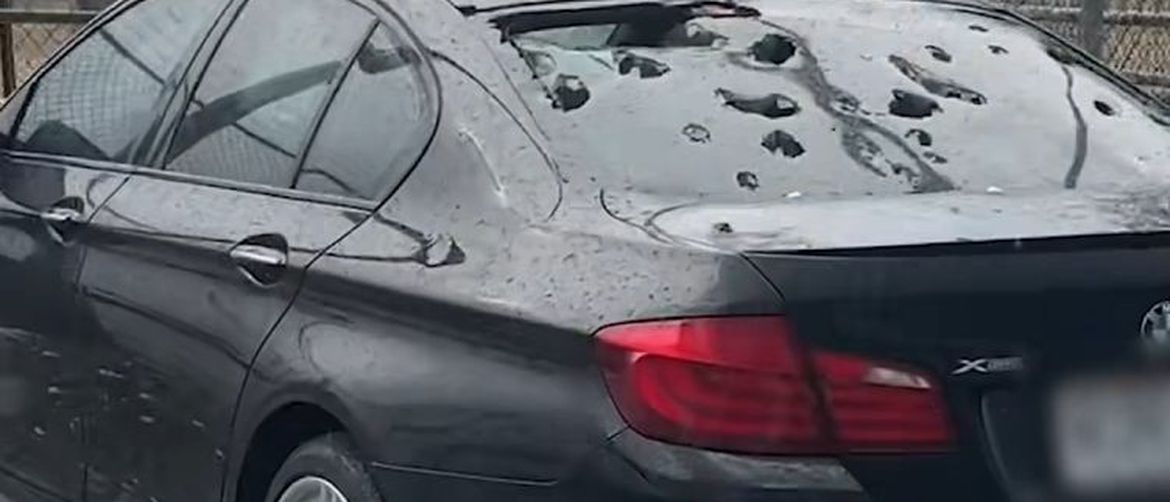 škoda, toča, avto, vozilo