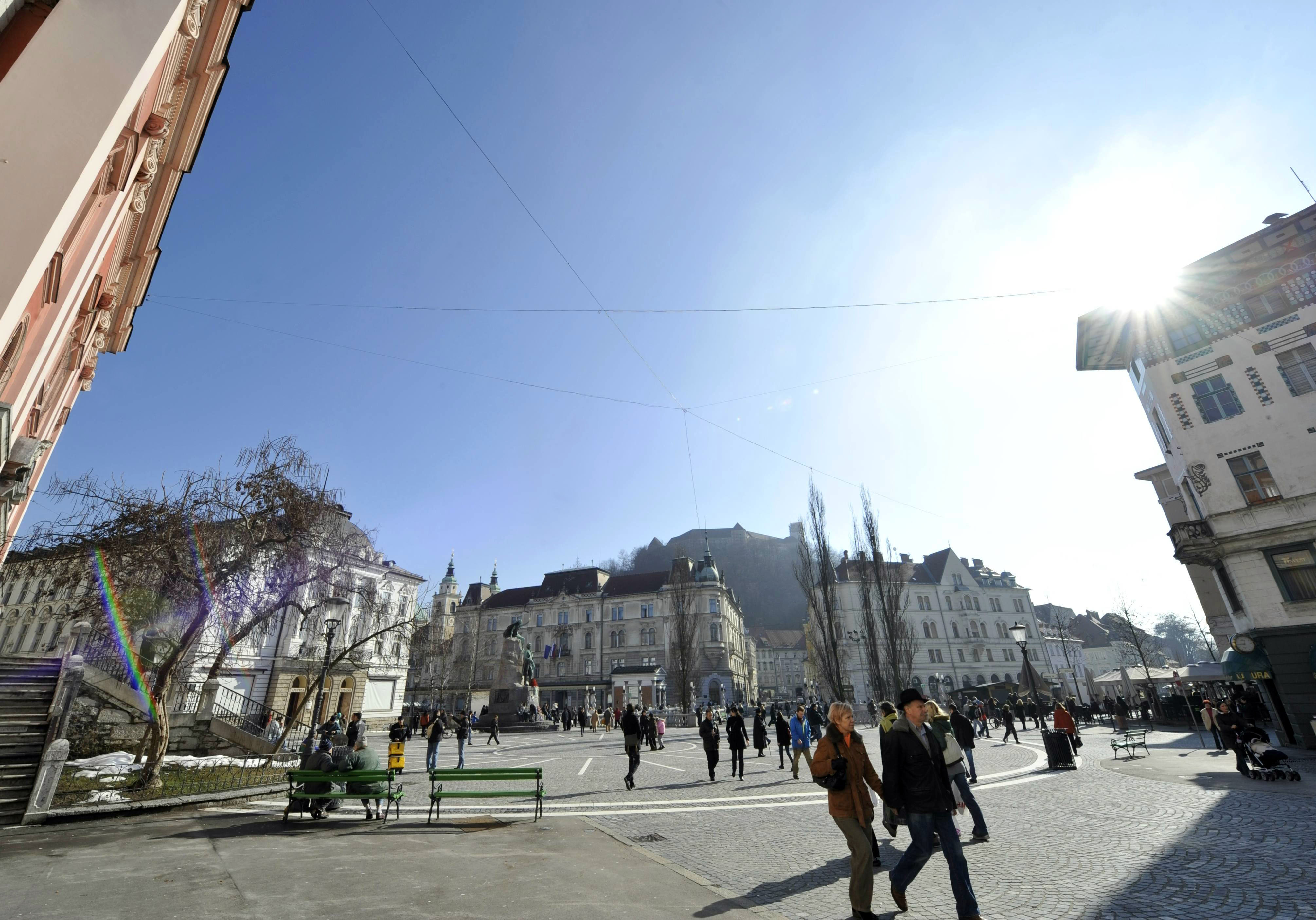 vreme, sonce, Ljubljana, ljudje